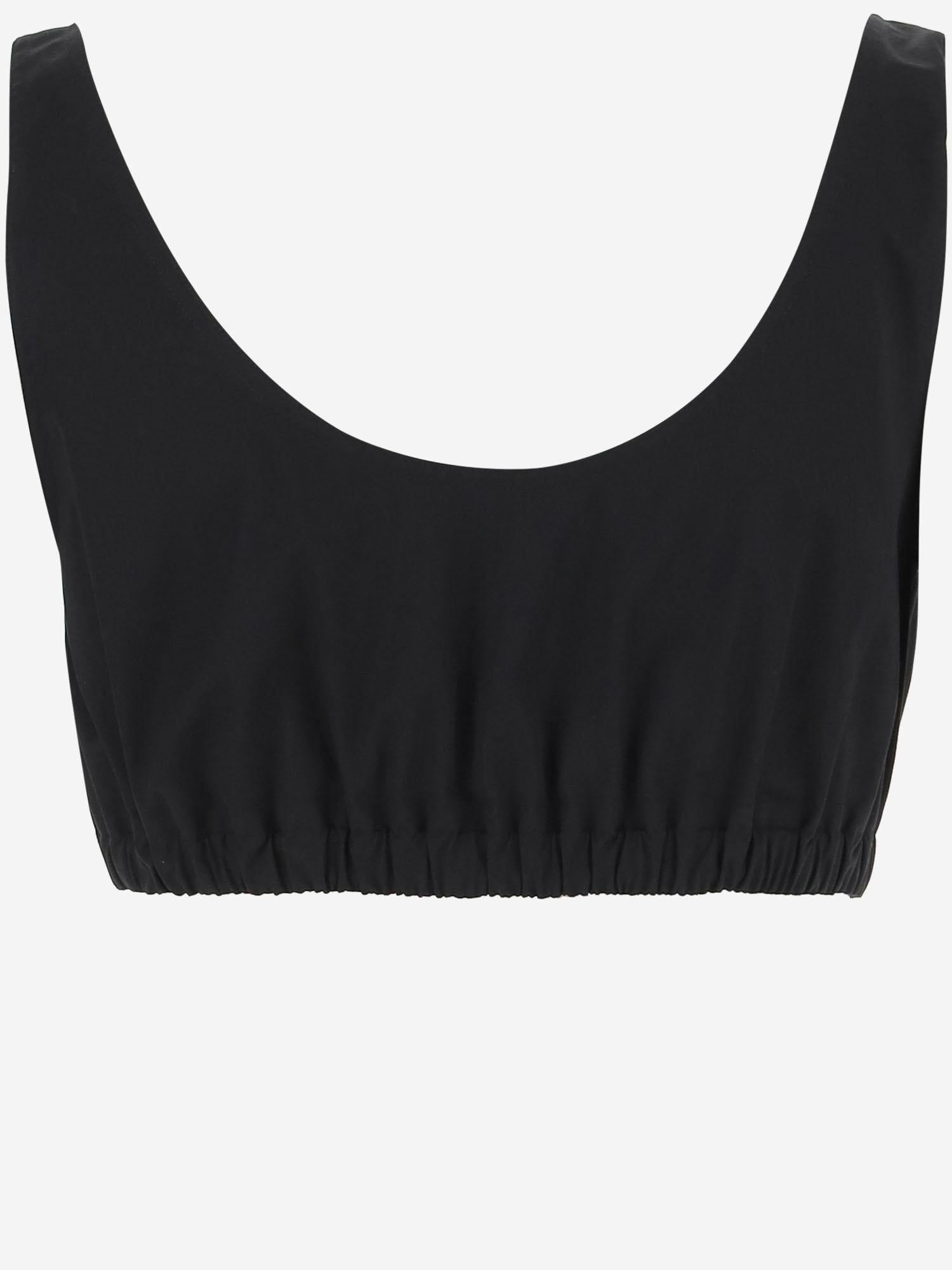 CANOTTA CORTA IN COTONE 168035 001 TORY BURCH