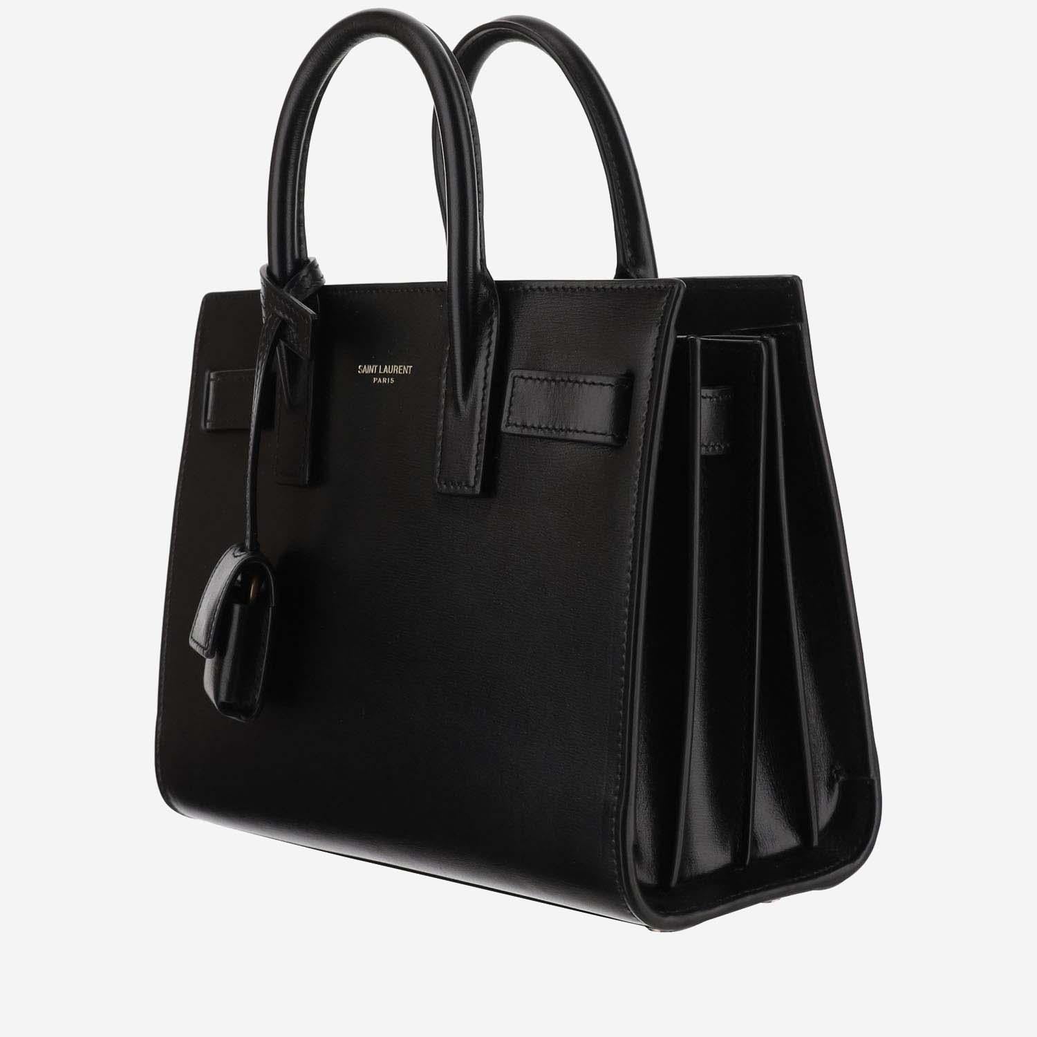 SAC DE JOUR NANO IN PELLE LISCIA 392035 02G9W1000 SAINT LAURENT