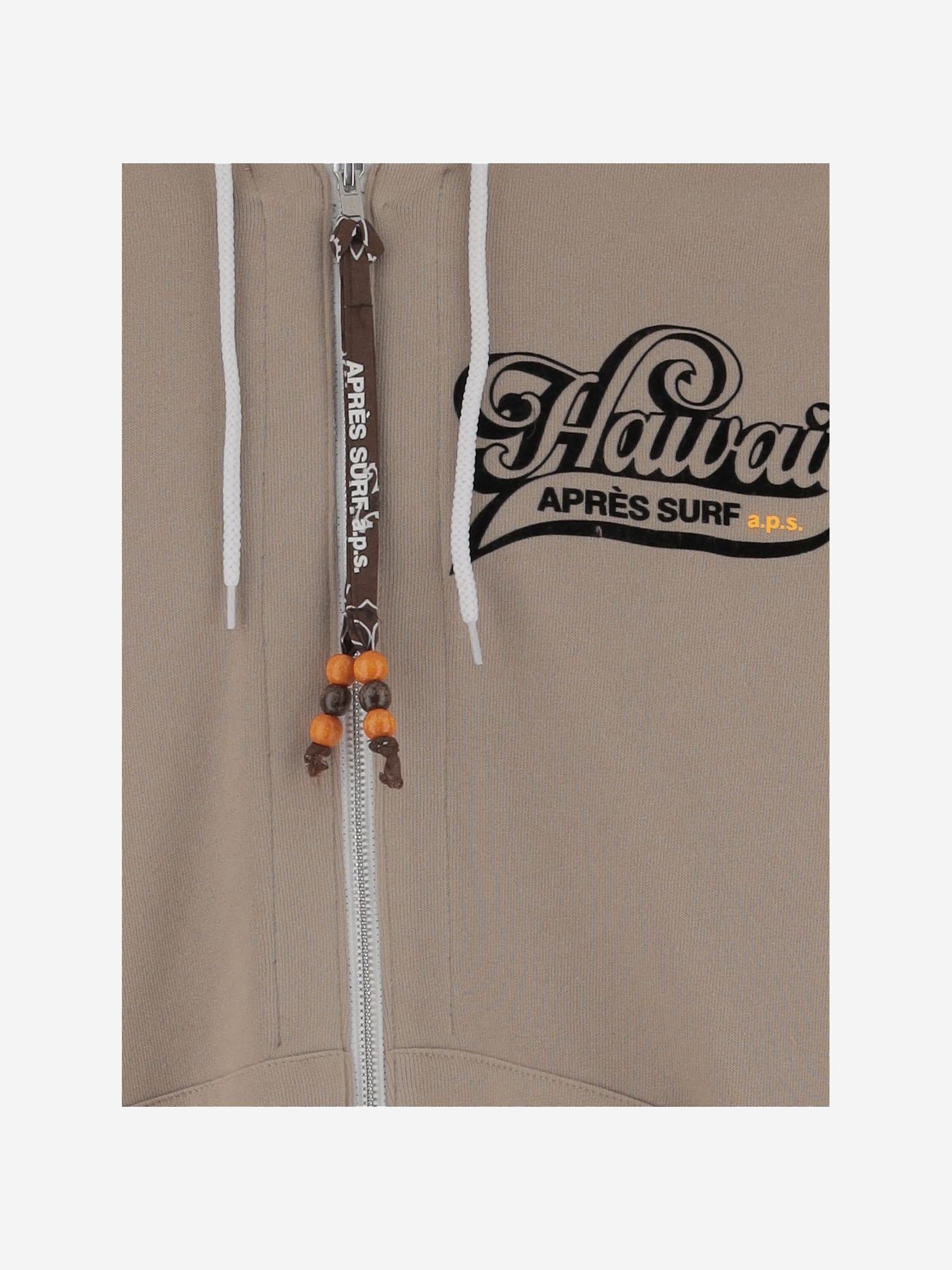 FELPA IN MISTO COTONE CON LOGO AMOS COFFEE APRES SURF