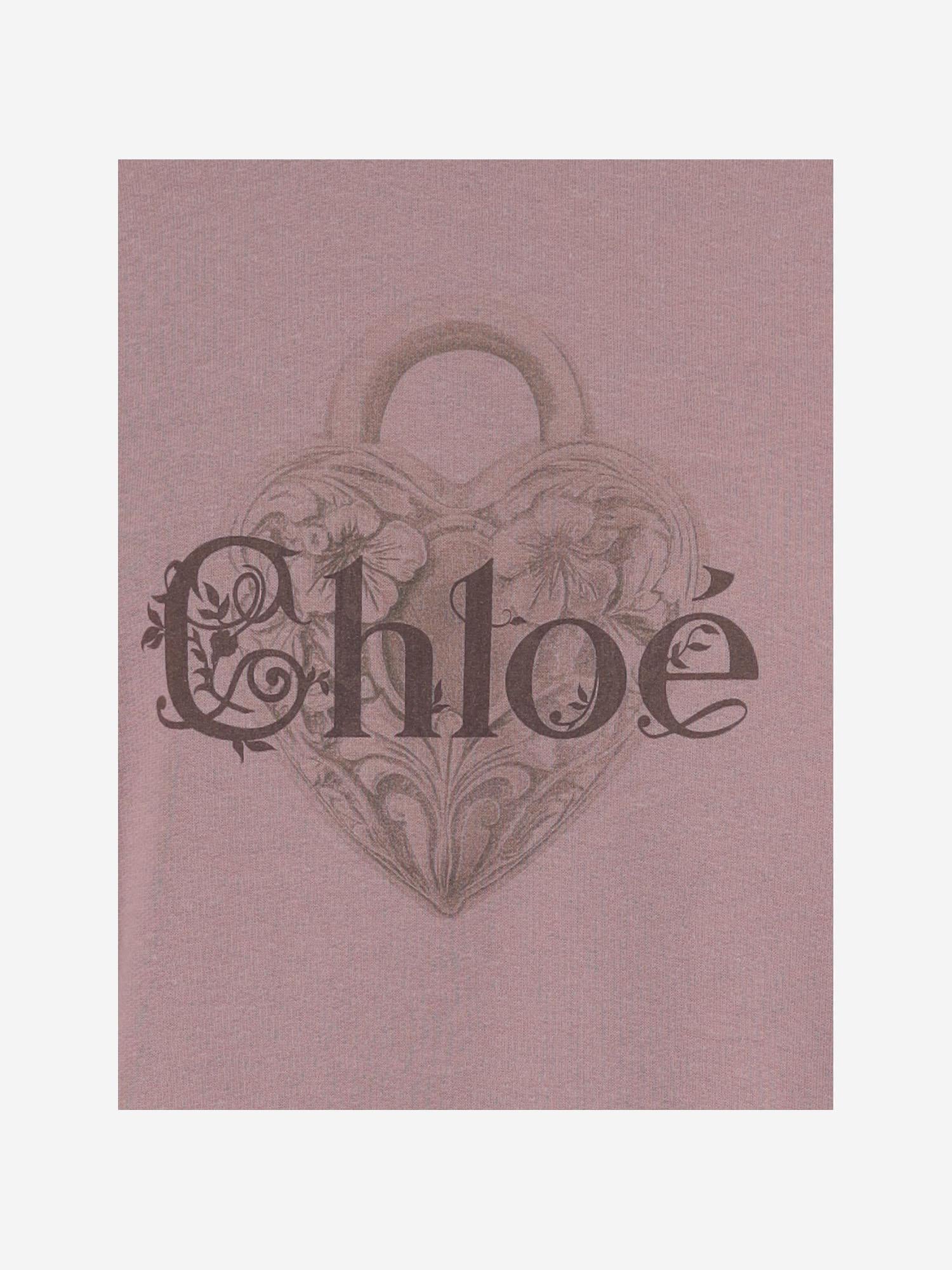 FELPA IN MISTO COTONE CON LOGO CH25WJH27194 6R5 CHLOE