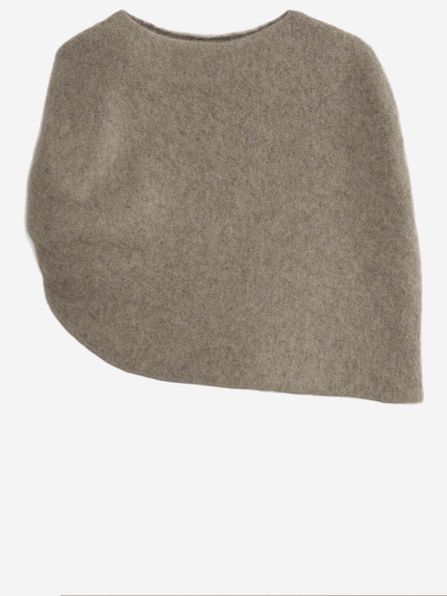 SCIALLE IN MISTO ALPACA CON SPALLA ANNODATA AW25A2574Y306 BURL LAUREN MANOOGIAN