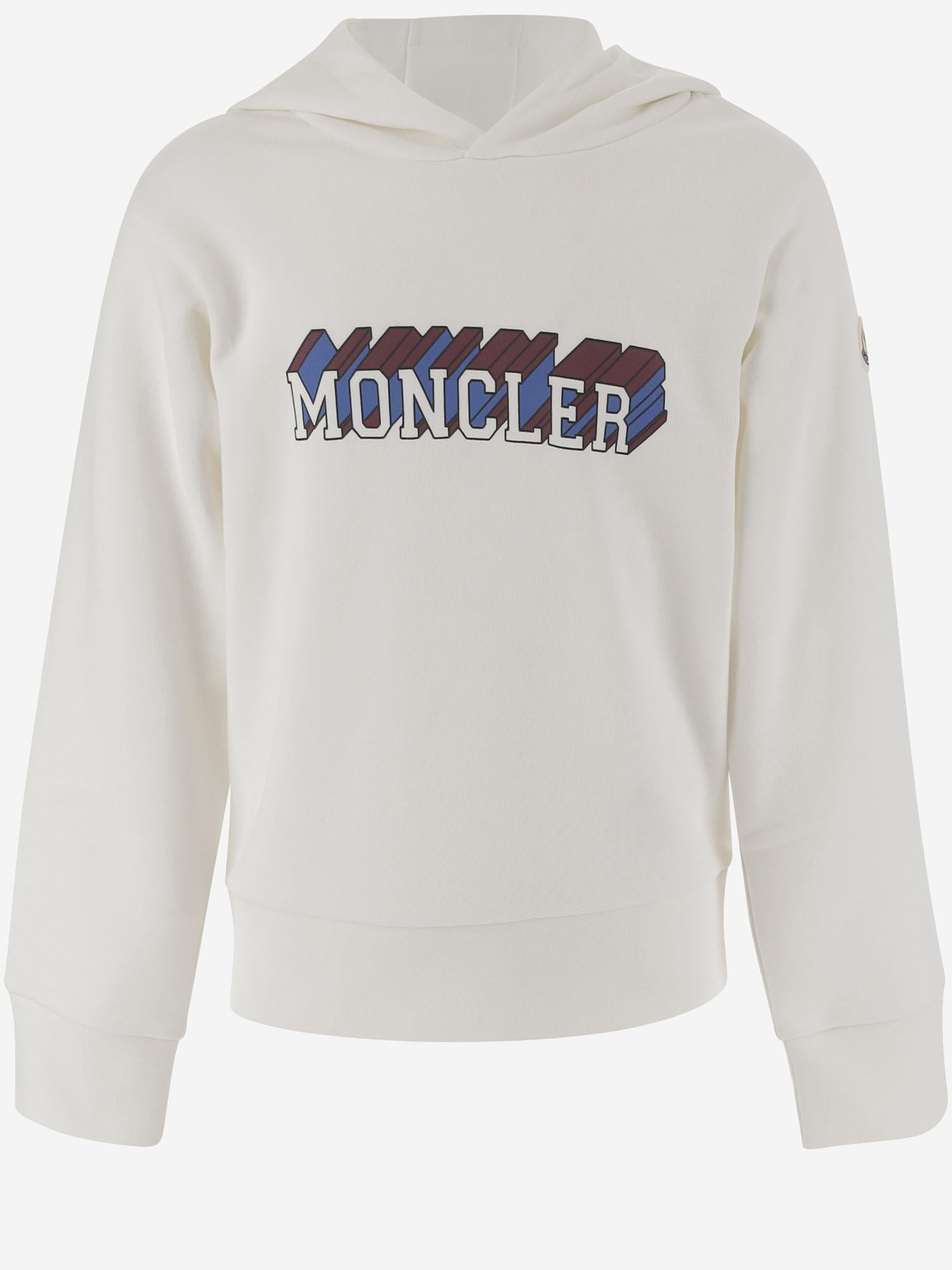 felpa in cotone con cappuccio 8G00012899PS 034 MONCLER ENFANTS