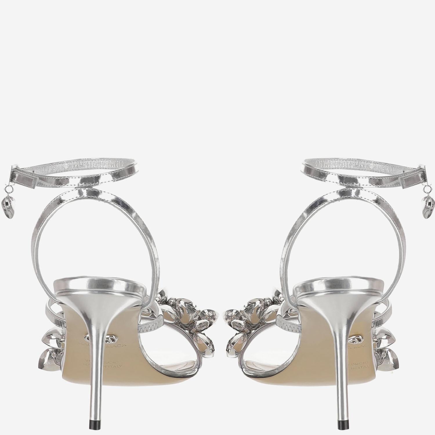SANDALO CON TACCO E DECORAZIONE METALLICA S089585 SPESLV MACH & MACH