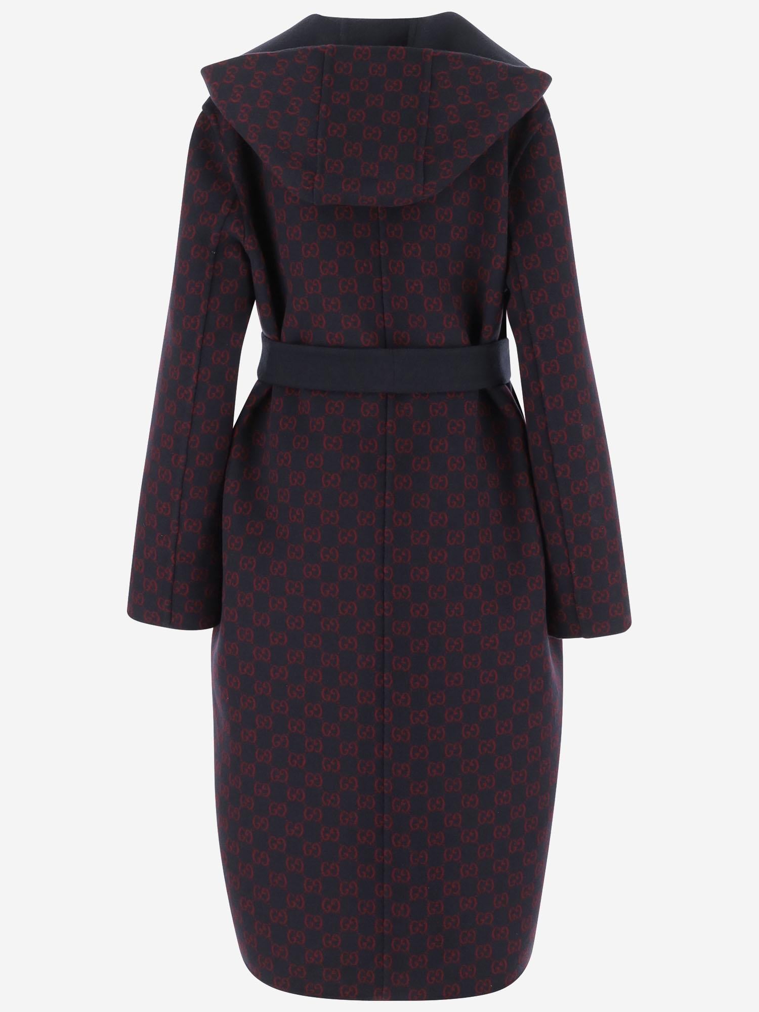 CAPPOTTO REVERSIBILE IN MISTO LANA E SETA GG 793634 ZAQW04692 GUCCI