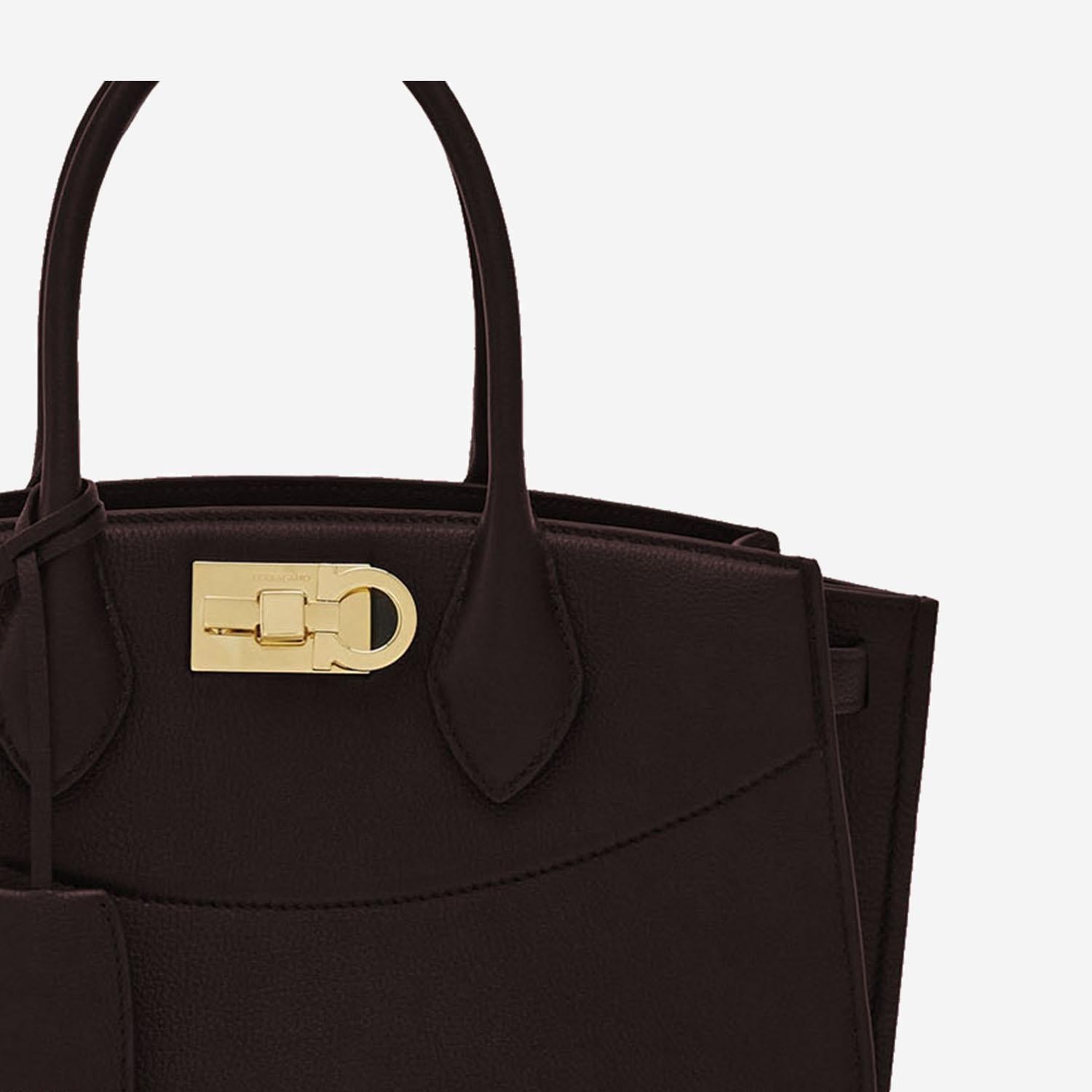 Borsa a mano in pelle martellata 21A112 002TESTADIMORO SALVATORE FERRAGAMO