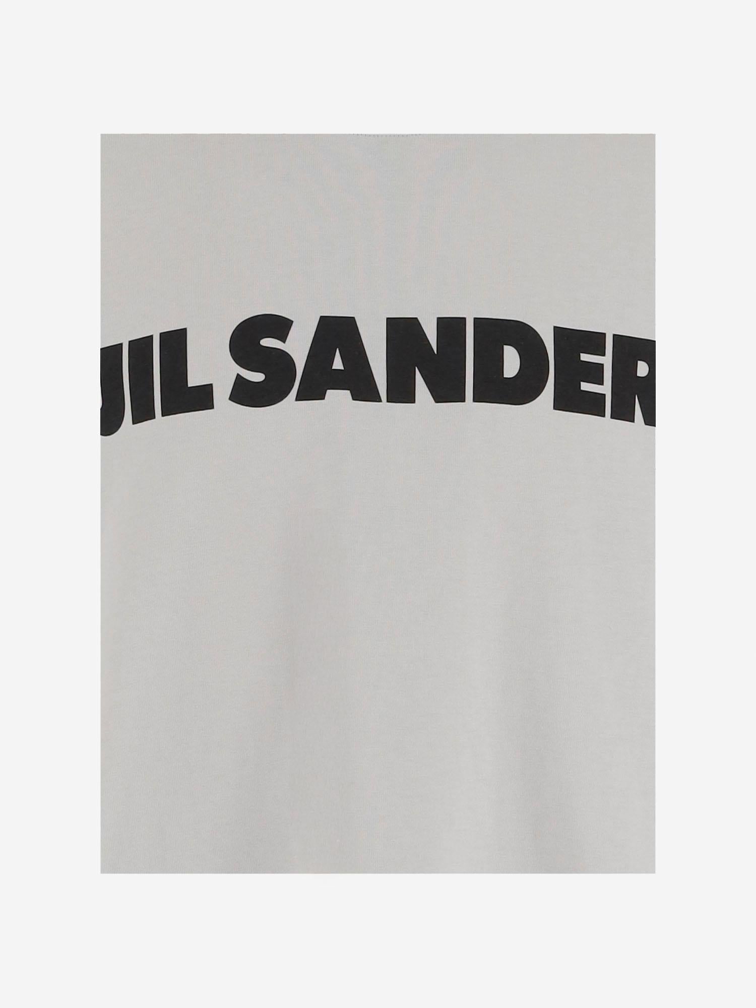 T-SHIRT IN JERSEY DI COTONE CON LOGO J54GC0011 J45148058 JIL SANDER
