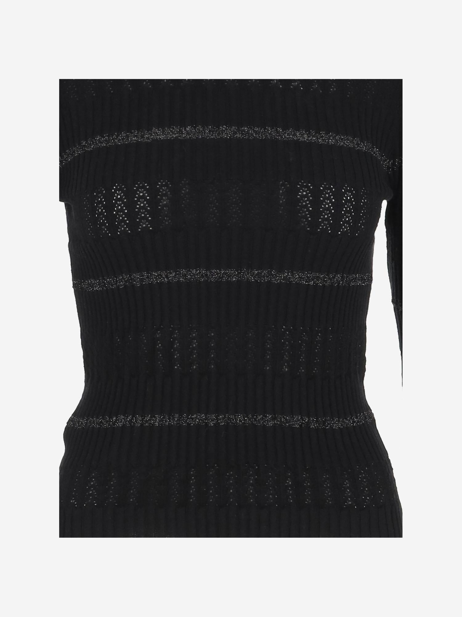 PULLOVER IN COTONE E SETA 104735 A2FCZ99 PINKO