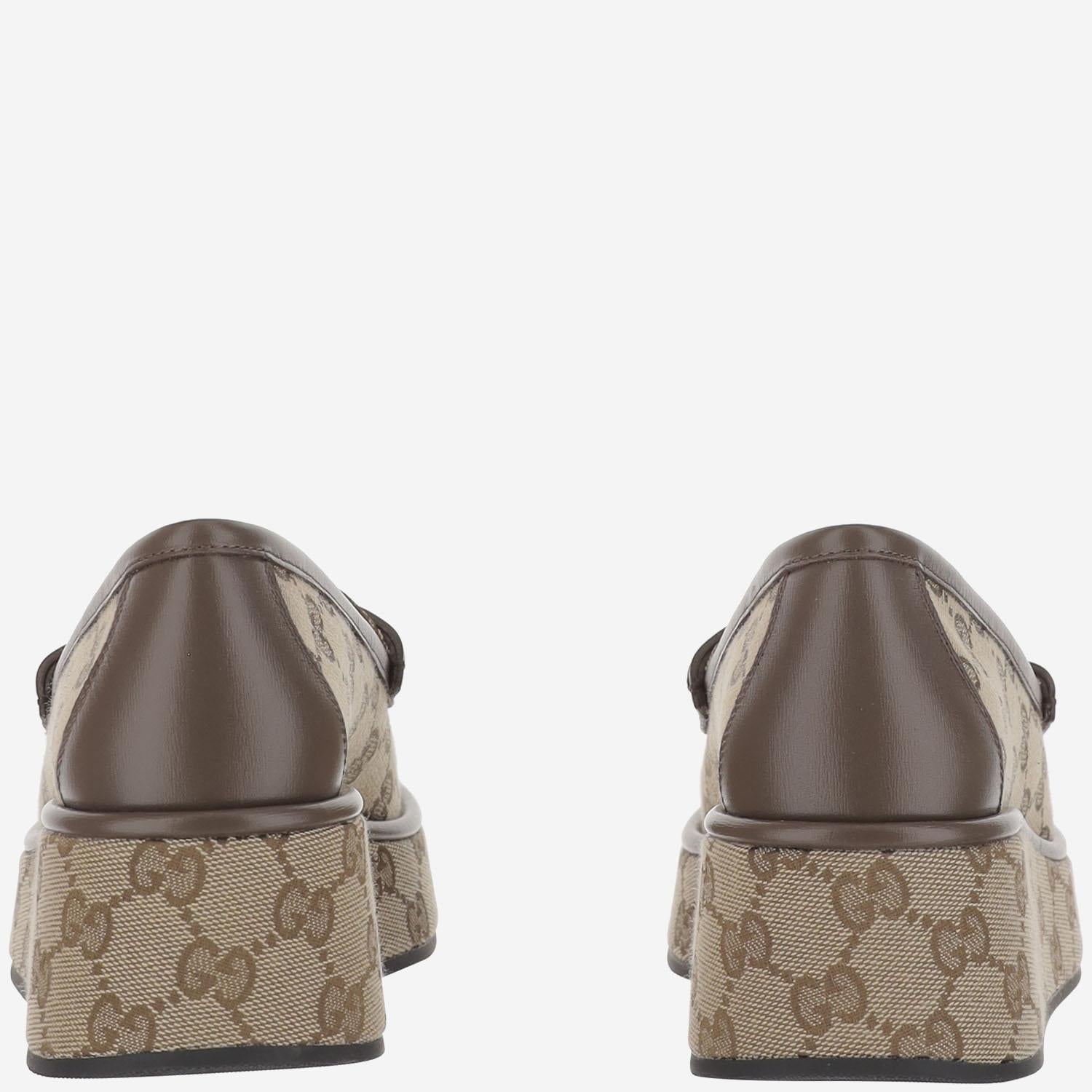 Mocassini con zeppa Horsebit 794316 FADC19741 GUCCI