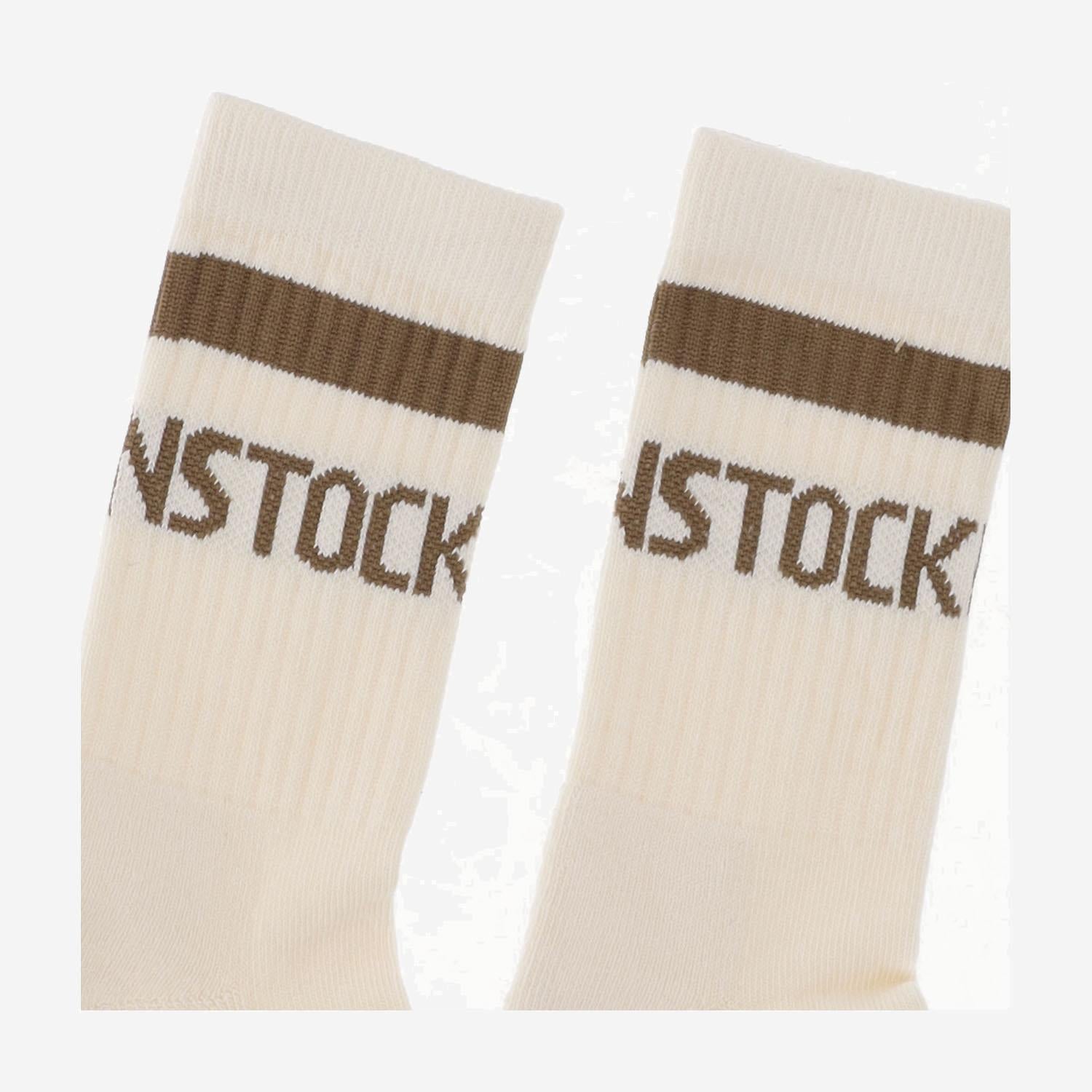CALZINI IN COTONE CON LOGO 1026209 EGGSHELL BIRKENSTOCK