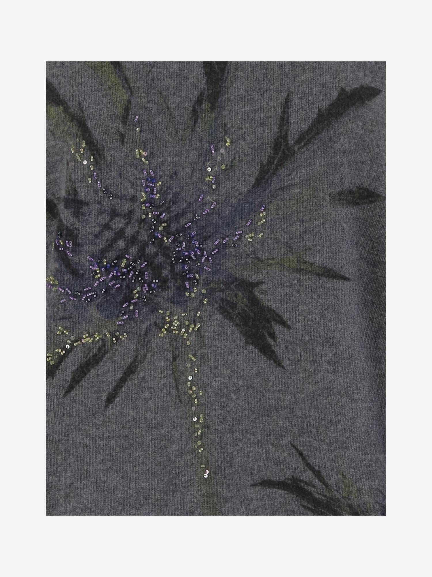 MAGLIONE IN MISTO LANA CON STRASS A544M177A F9866 BLUMARINE