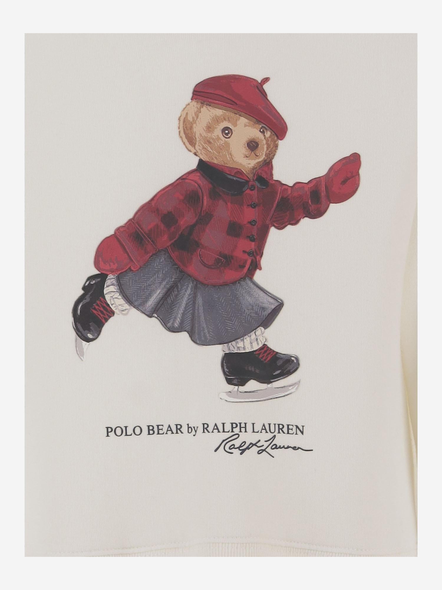 ABITO IN MISTO COTONE CON STAMPA POLO BEAR 312981086 001 POLO RALPH LAUREN KIDS