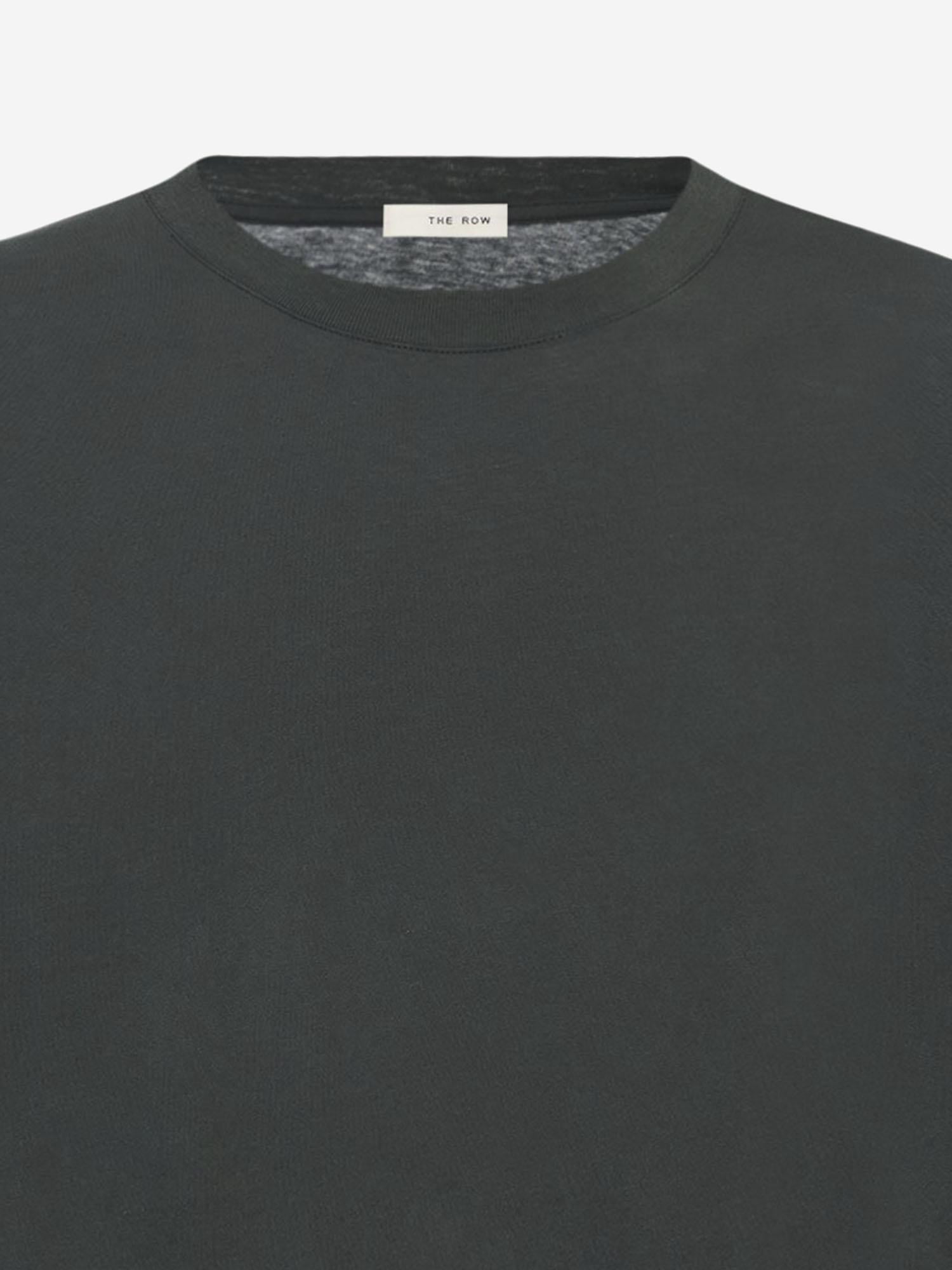 T-SHIRT A MANICHE LUNGE HARU IN COTONE 668K569 FBK THE ROW