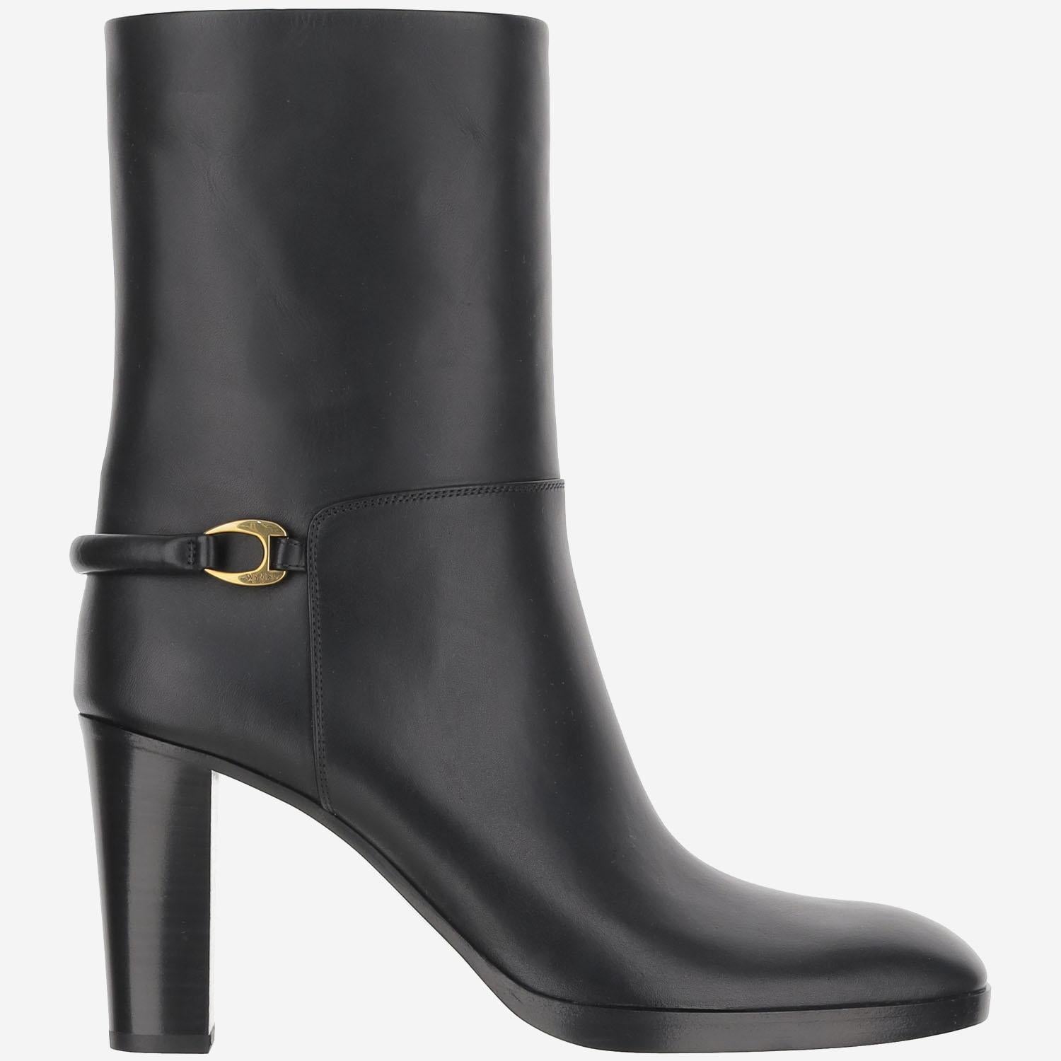 Stivaletti SULPICE in pelle liscia 841573 28N001000 SAINT LAURENT