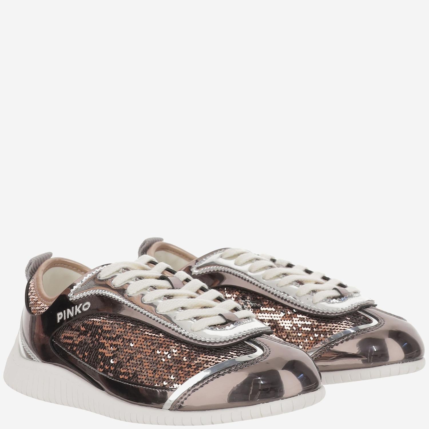 SNEAKRES REBY 10 CON PAILLETTES SS0123 T046L15 PINKO