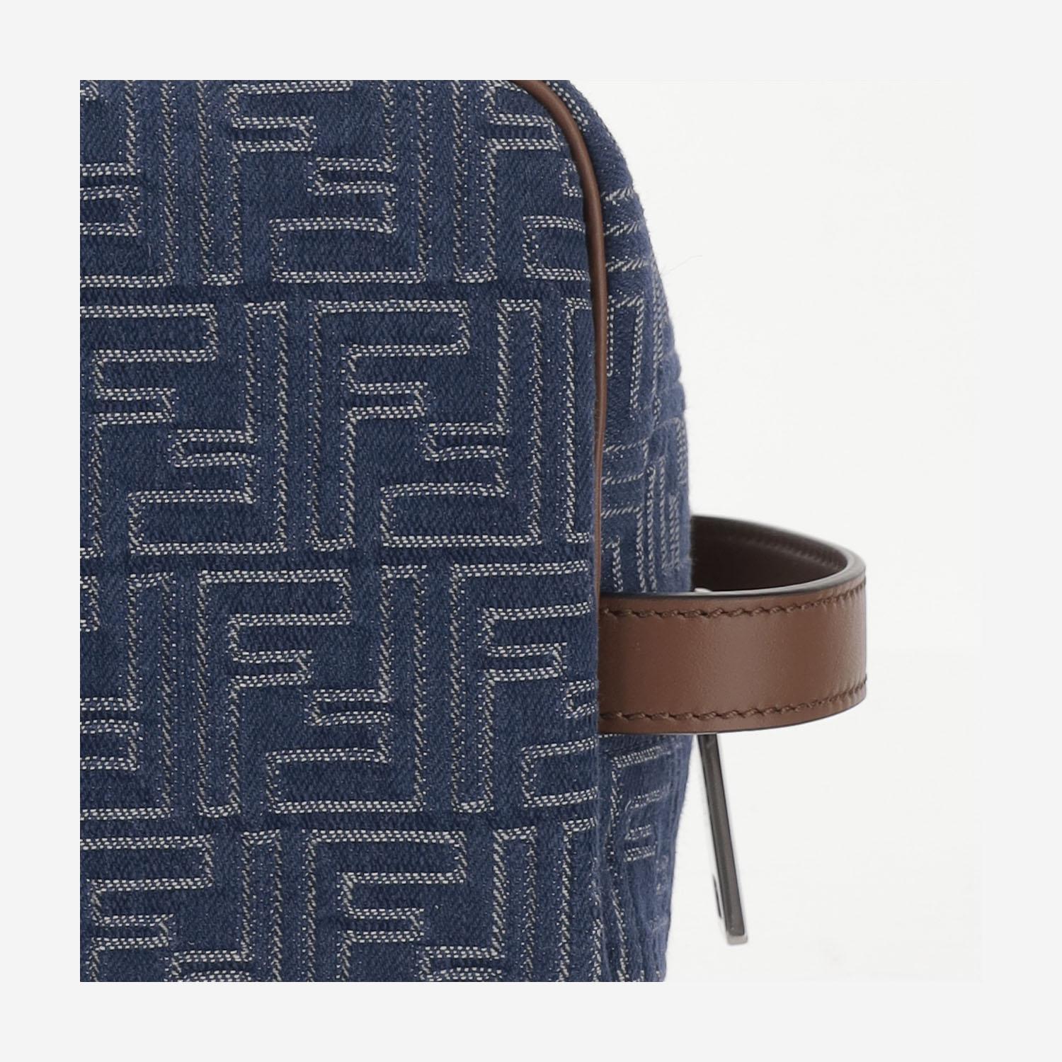 Pochette in cotone con motivo FF 7N0141 AUGOF1SCG FENDI