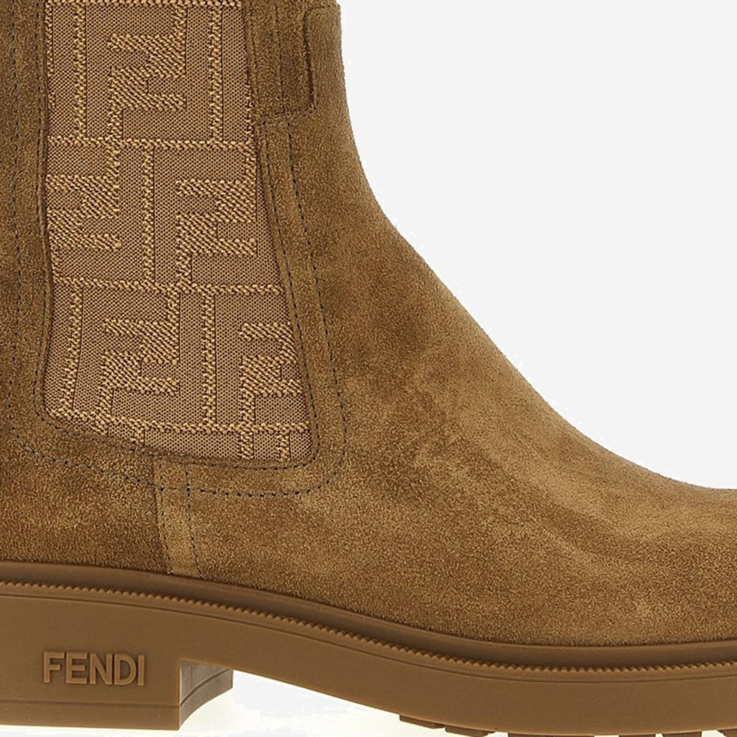 STIVALETTI FENDI FILO IN PELLE SCAMOSCIATA 8T8576 AYF2F1TYI FENDI