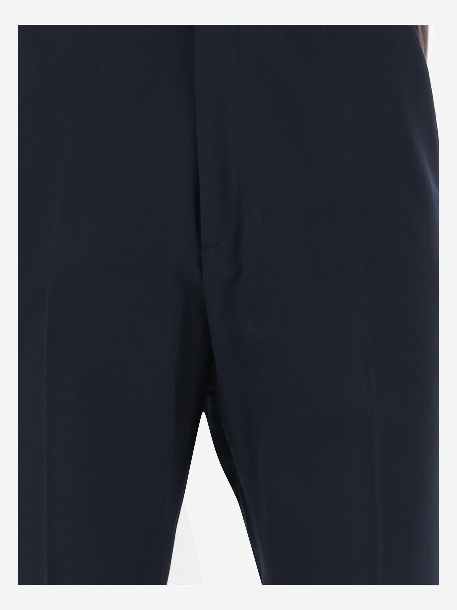 PANTALONI IN GABARDINA DI COTONE CON DETTAGLIO WEB 794410 ZABPQ4020 GUCCI