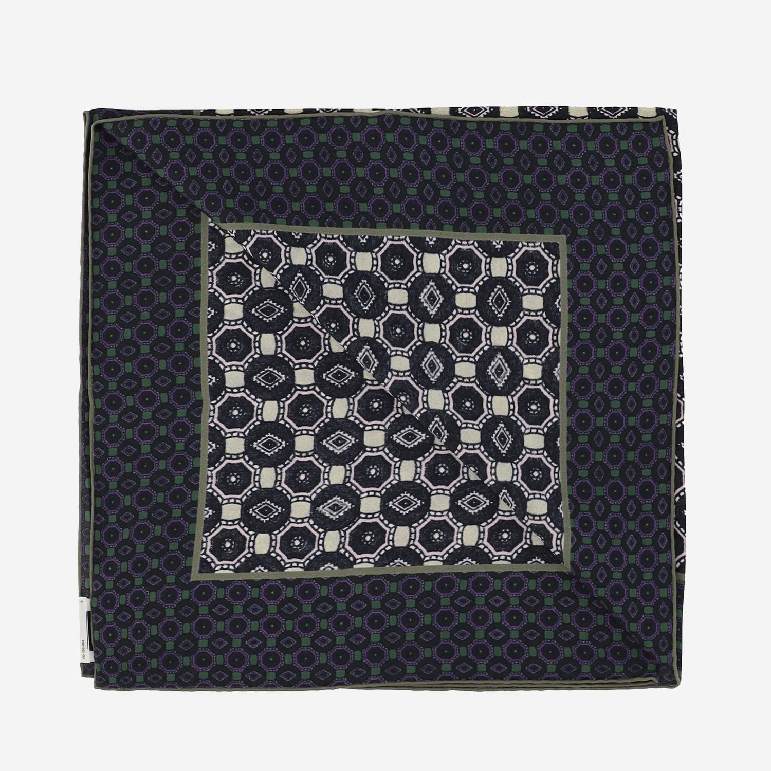 FOULARD IN SETA CON MOTIVO GEOMETRICO 011300 2210206 DRIES VAN NOTEN