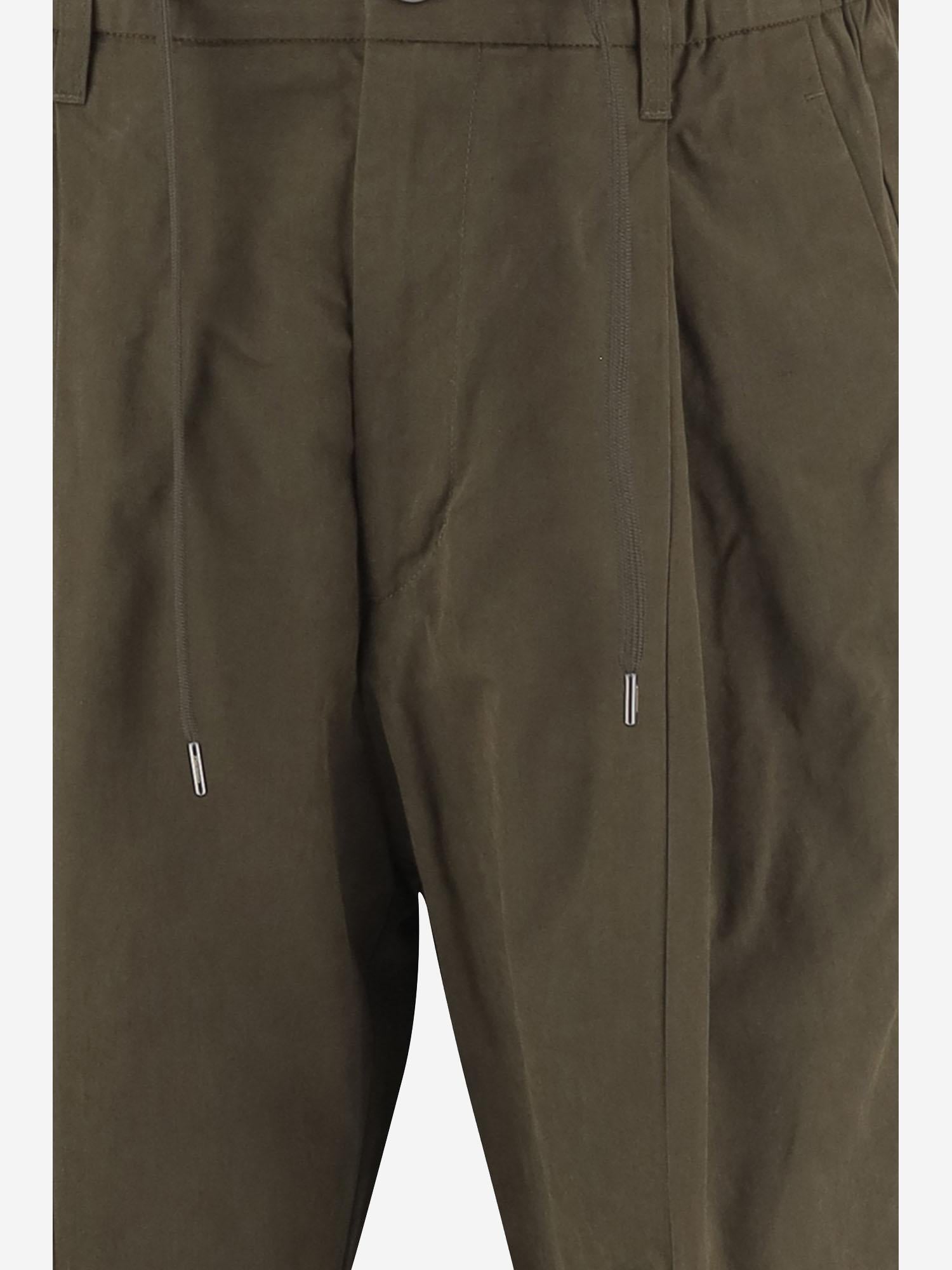 PANTALONI IN MISTO COTONE PT000131U 13800Z7740 HERNO