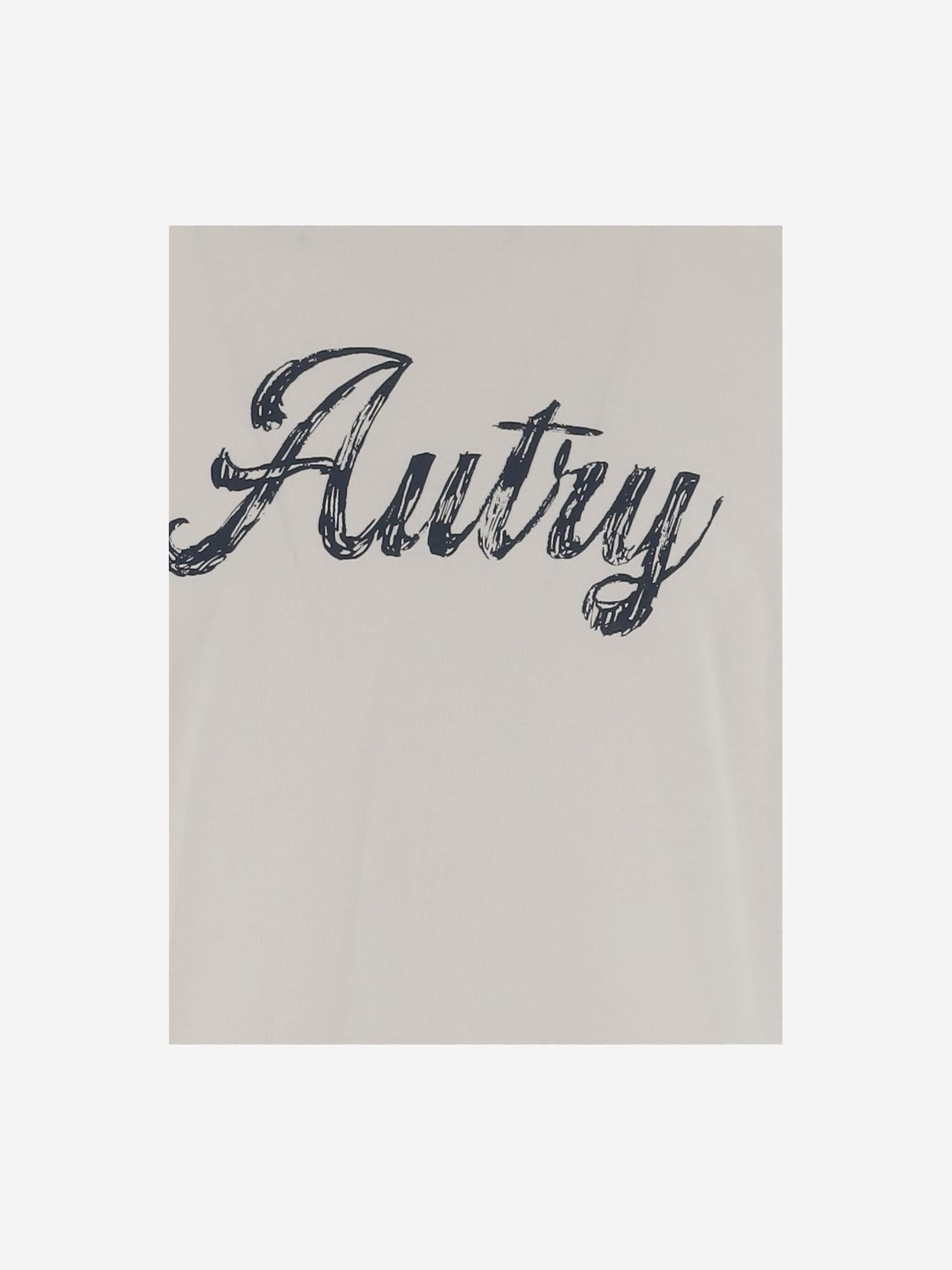 T-SHIRT IN COTONE CON STAMPA LOGO TSPMI5CW WHITE AUTRY