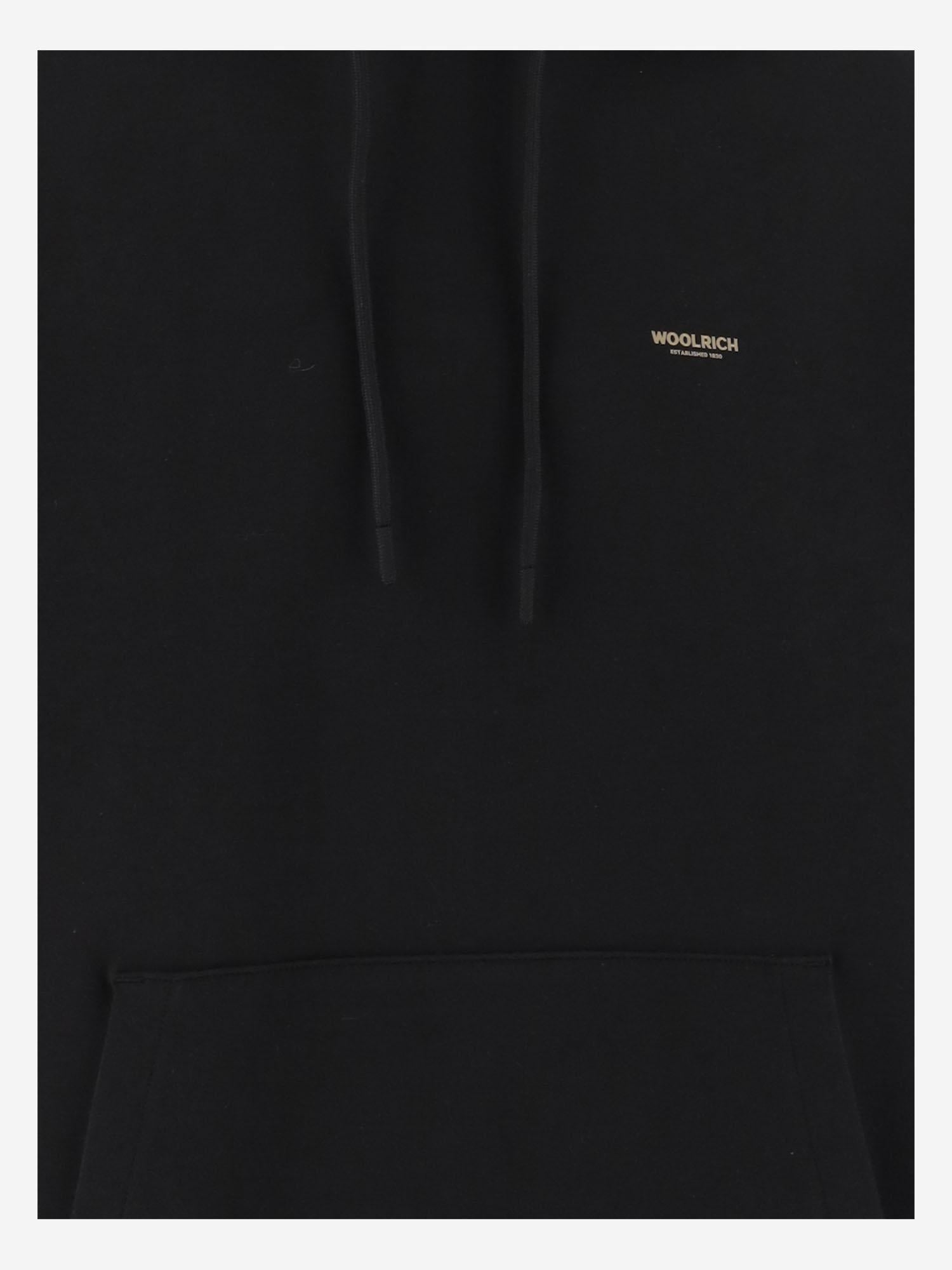 FELPA IN MISTO COTONE STRETCH CON LOGO CFWOSW2002MRUT5195 100 WOOLRICH