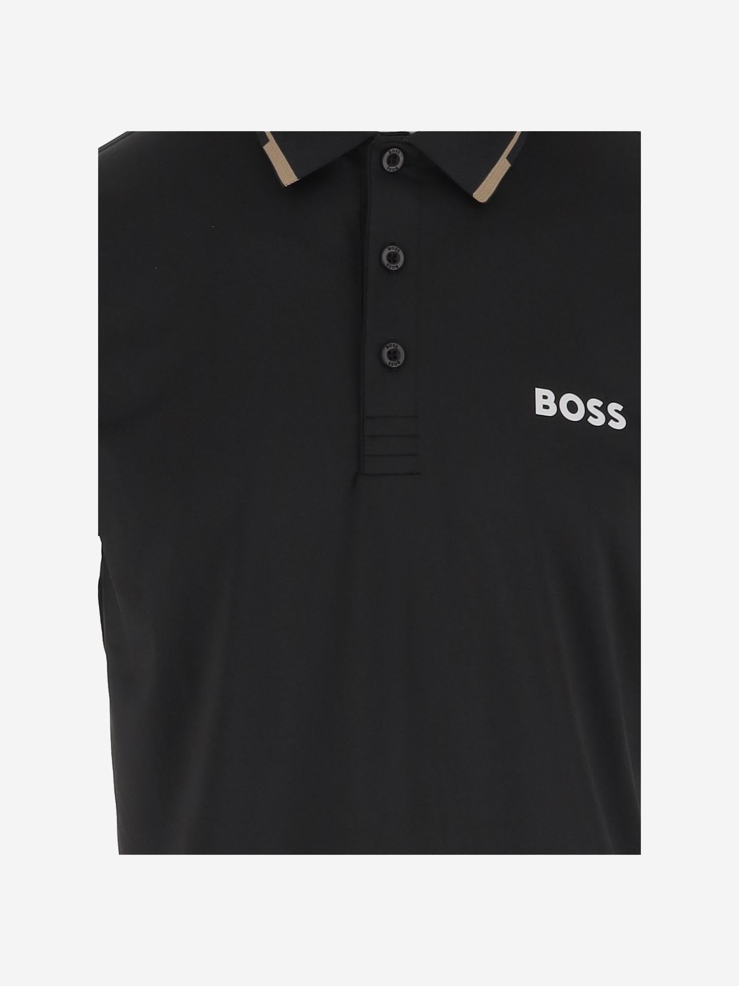 POLO IN TESSUTO STRETCH CON LOGO 50506203 005 HUGO BOSS
