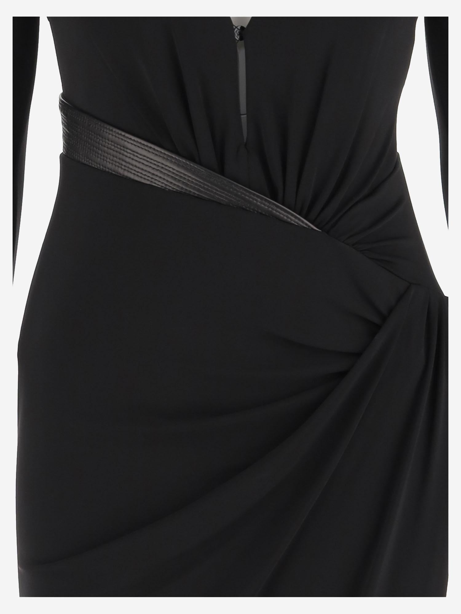 Abito con scollo in viscosa 1021623 1A144751B000 VERSACE