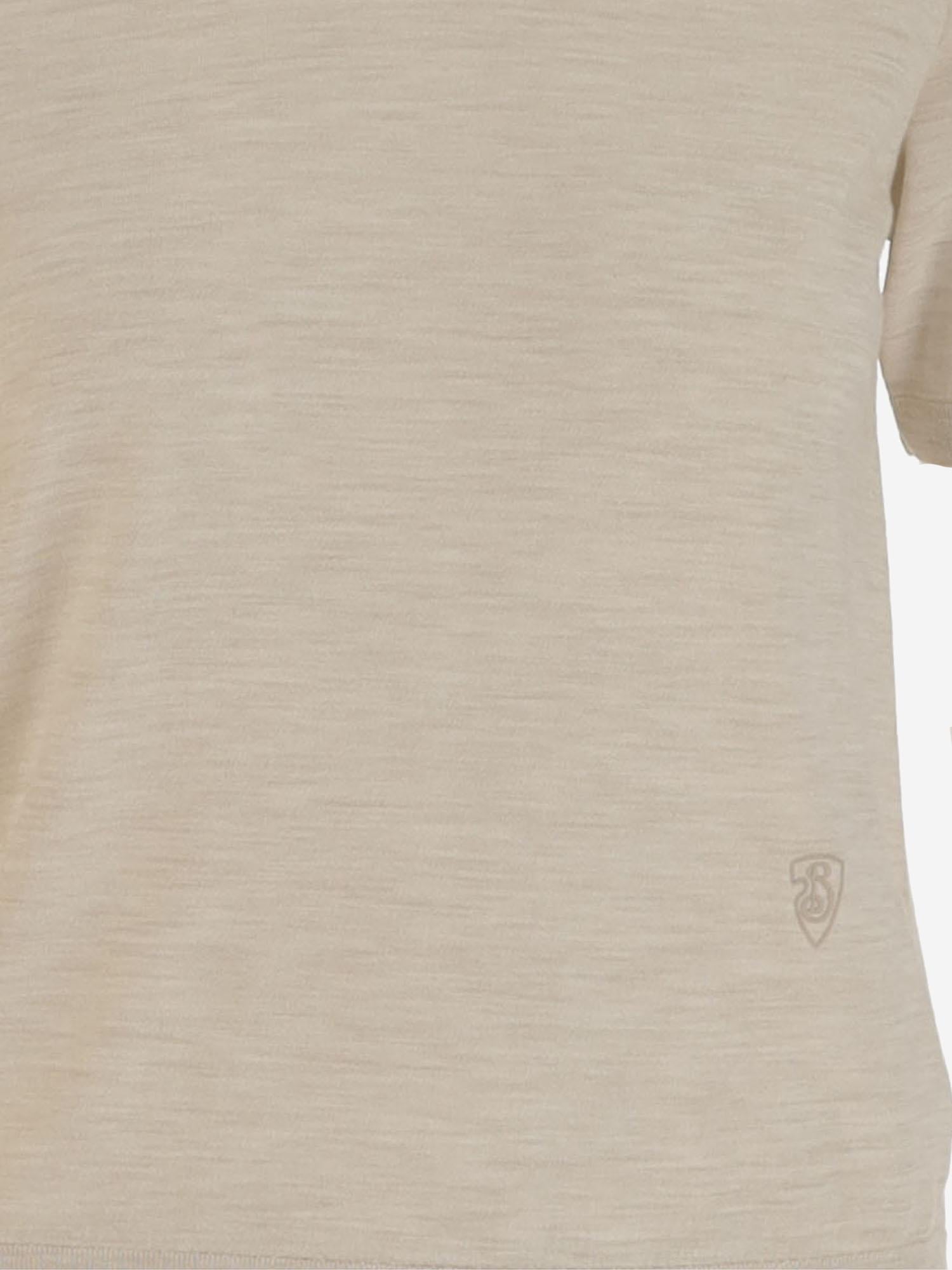 T-SHIRT IN MAGLIA DI LANA 8101955 NUTMEG BURBERRY