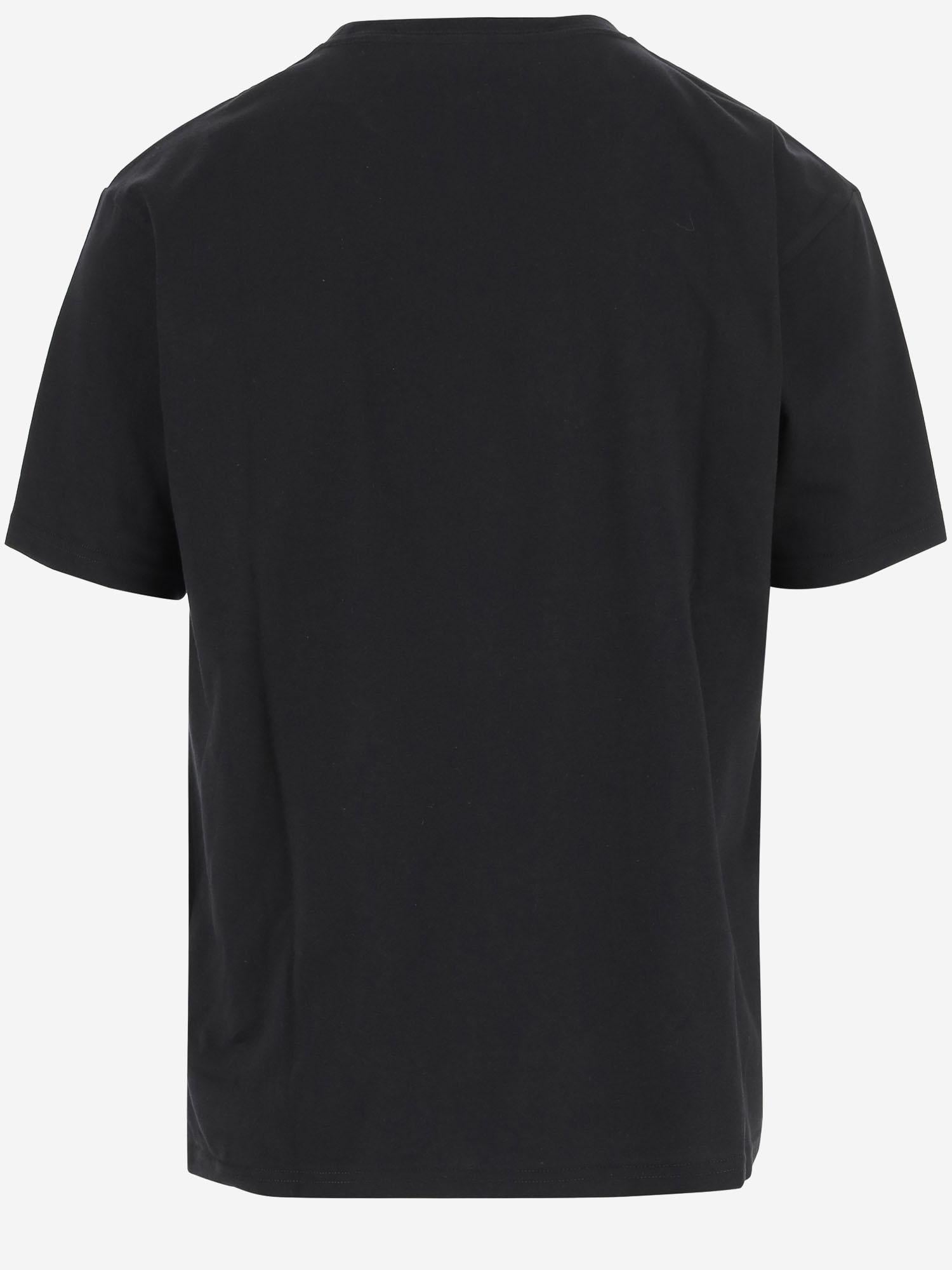T-SHIRT IN COTONE STAMPATO CHAT DE LA MAISON 7V3MG16P B329RA VALENTINO