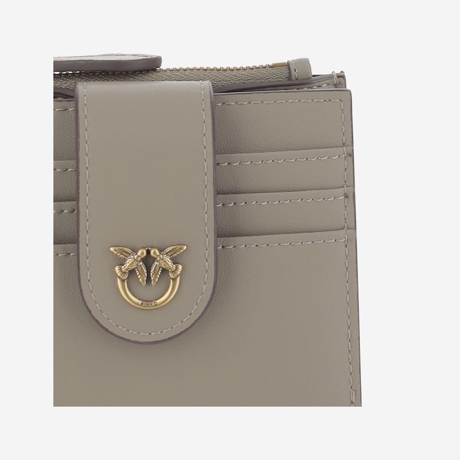 PORTAFOGLIO IN PELLE CON LOGO 103610 A0F1I68Q PINKO