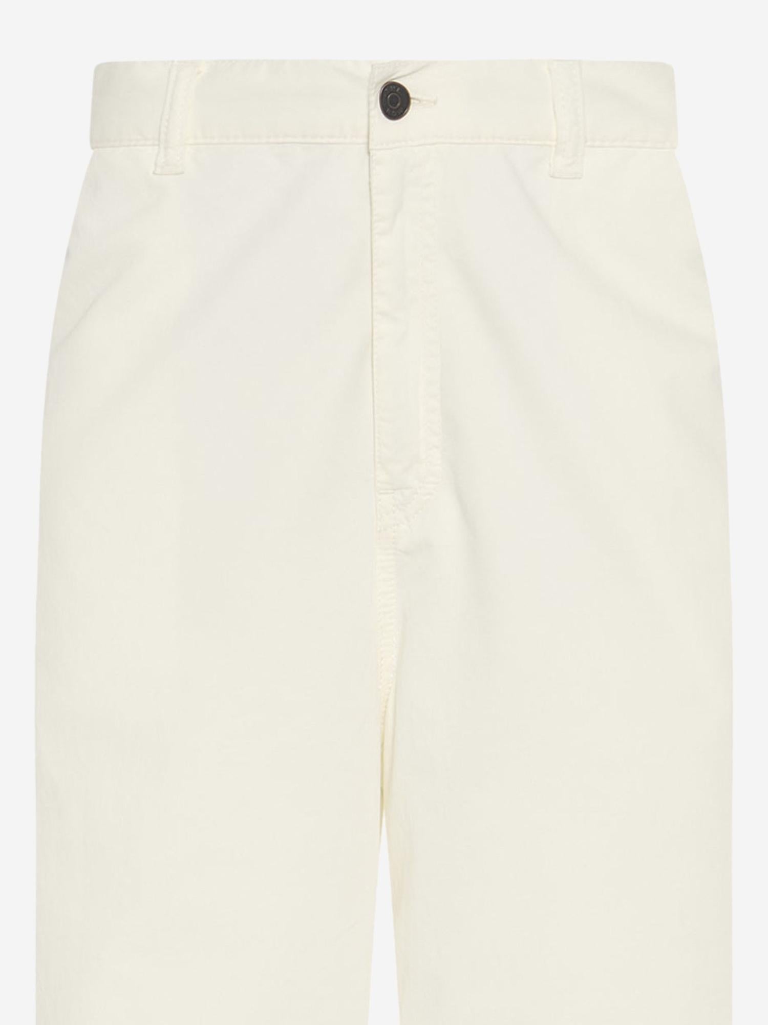 PANTALONI SHARKA IN COTONE E CASHMERE 9050W3670 WHT THE ROW