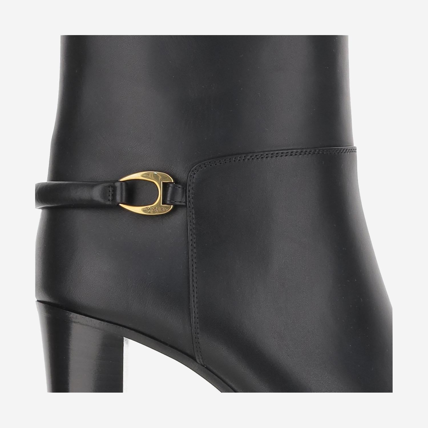 Stivaletti SULPICE in pelle liscia 841573 28N001000 SAINT LAURENT