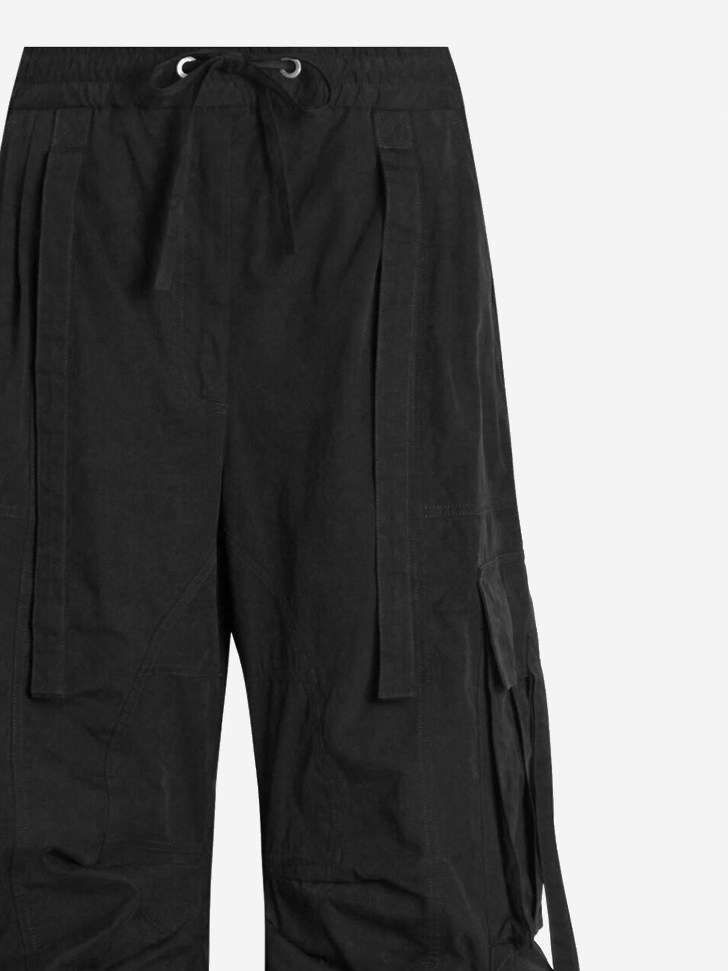 PANTALONI CARGO IN FAILLE CERATA FTDEHT HUMS8N0000 DOLCE & GABBANA