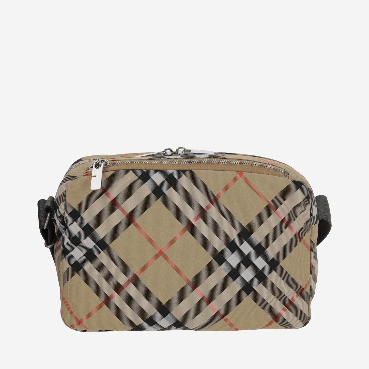 BORSA A TRACOLLA CON MOTIVO CHECK 8091320 SAND BURBERRY