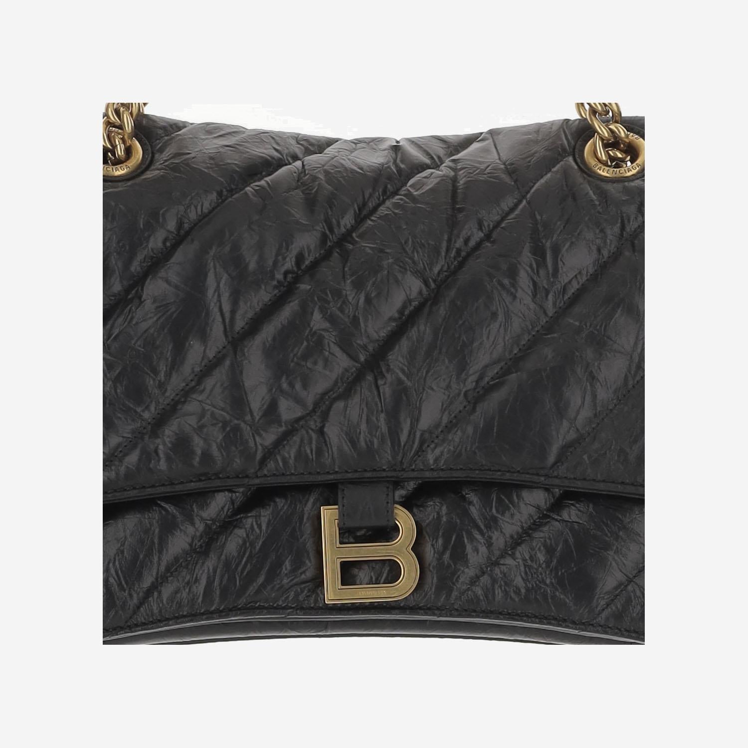 BORSA CRUSH IN PELLE TRAPUNTATA MEDIA 716393 210J11000 BALENCIAGA