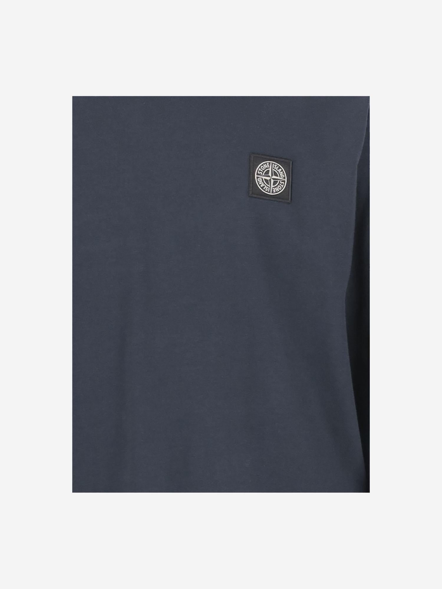 FELPA IN COTONE CON LOGO 2100003 S0047V0020 STONE ISLAND KIDS