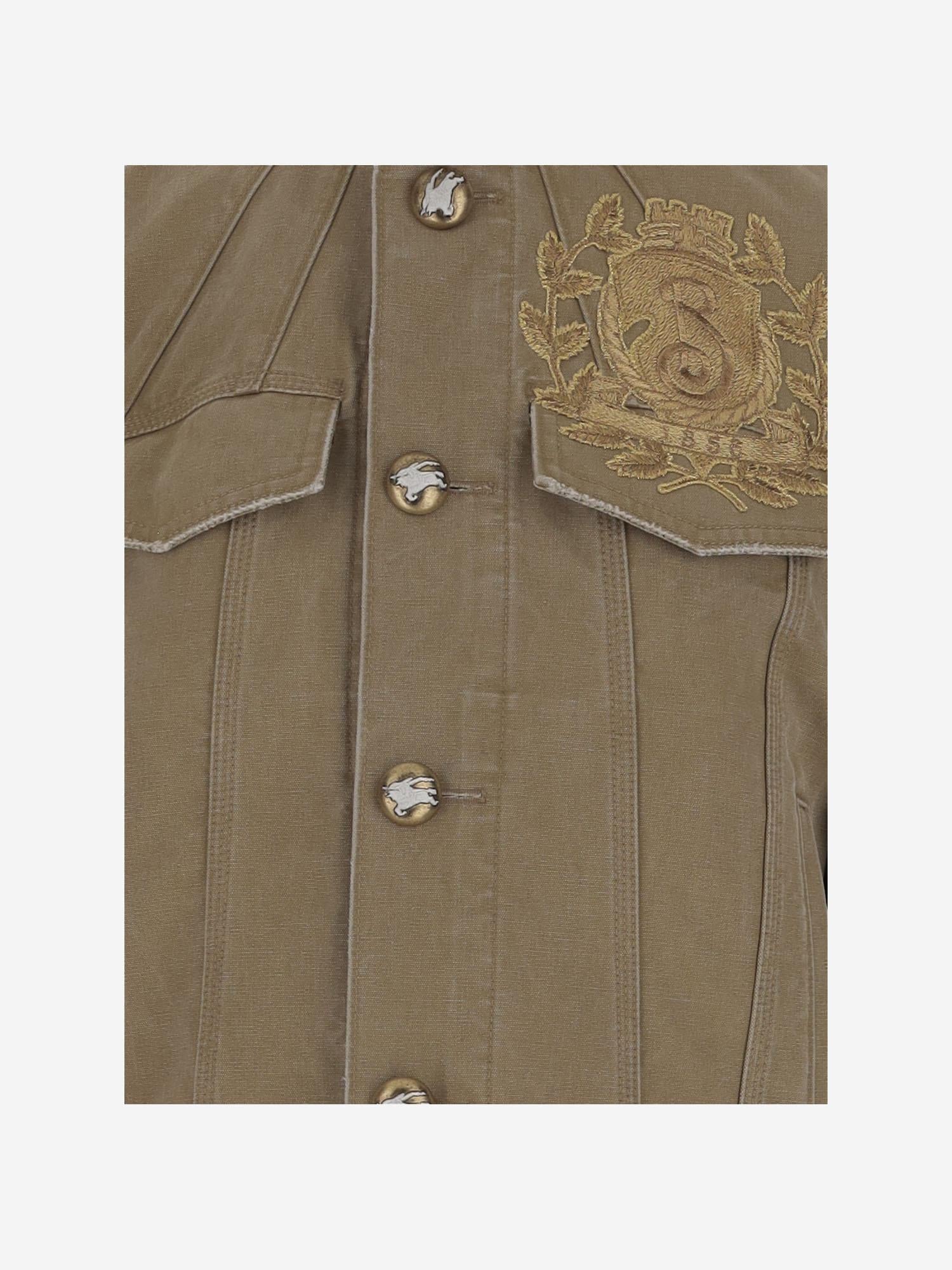 Giacca in denim con logo 8107647 WALRUS BURBERRY