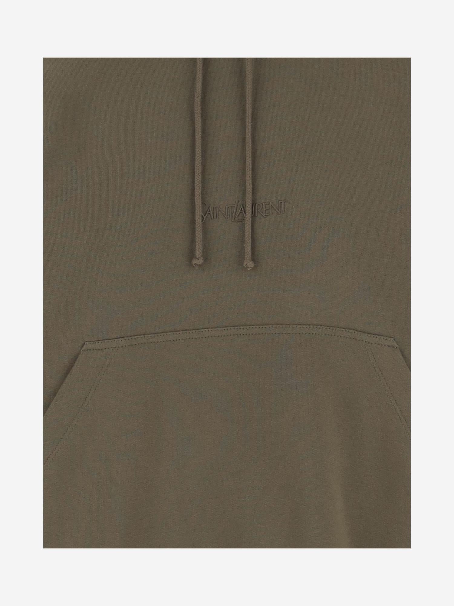 FELPA IN COTONE CON LOGO 823602 Y36SW1301 SAINT LAURENT