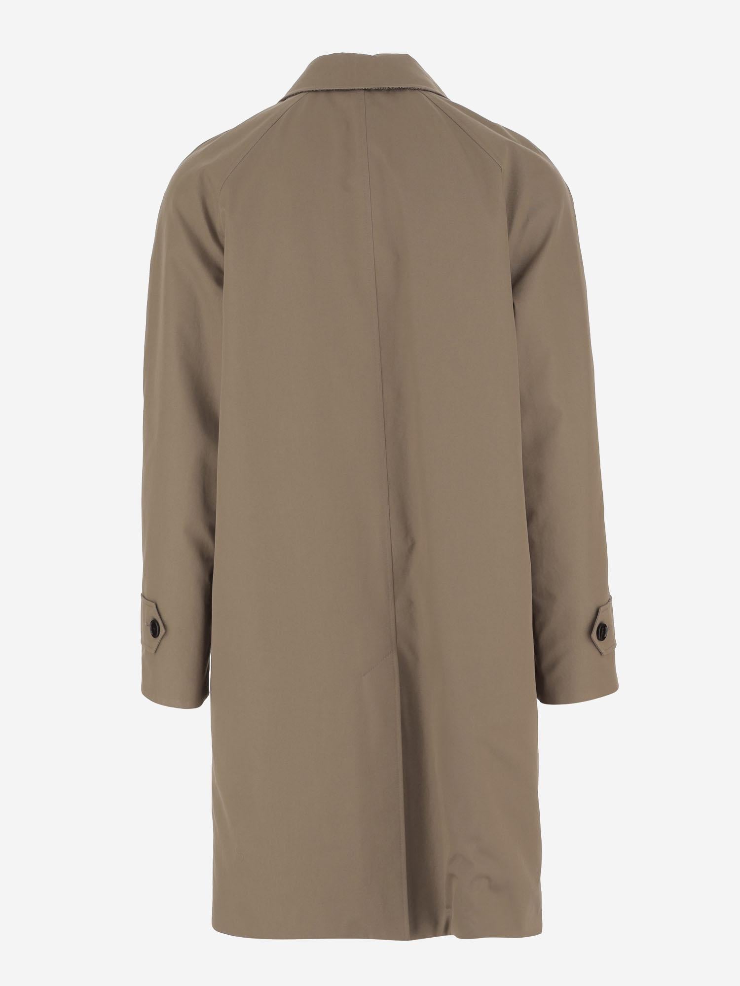 CAPPOTTO REVERSIBILE IN COTONE A SPINA DI PESCE 8117693 CLAY BROWN BURBERRY