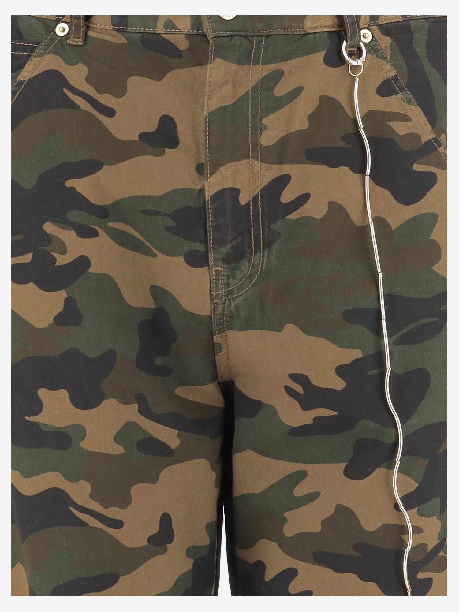 PANTALONI CARGO MIMETICI IN COTONE WTR68 FAP160018 DARKPARK