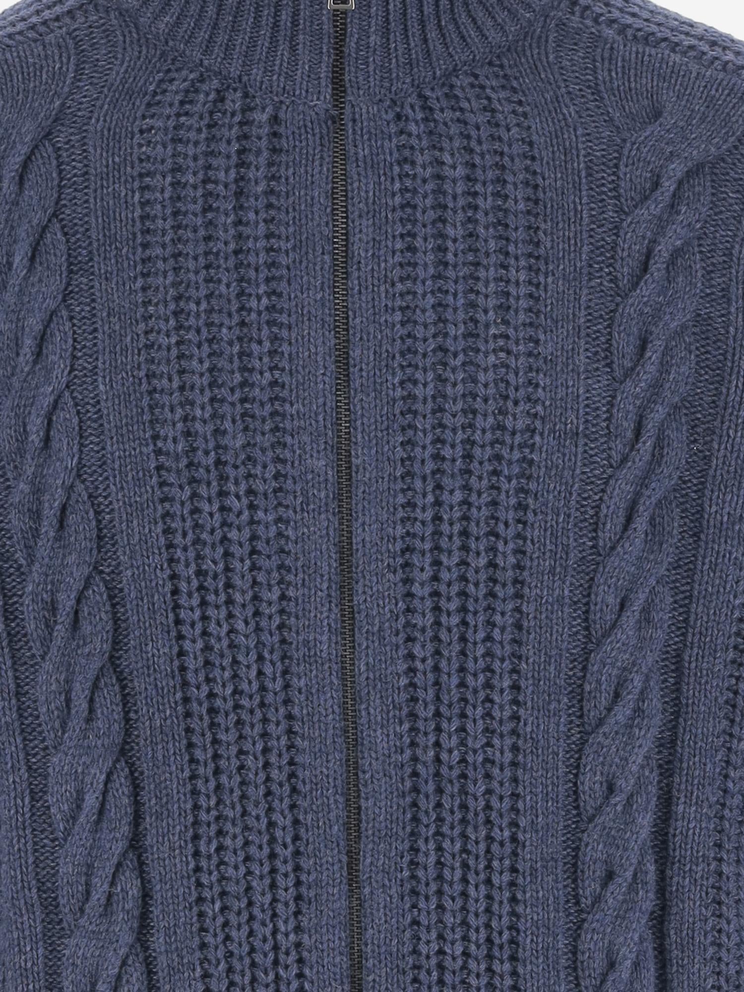 MAGLIONE GODFREY IN MISTO LANA GODFREY PWI2502INDACO TAGLIATORE