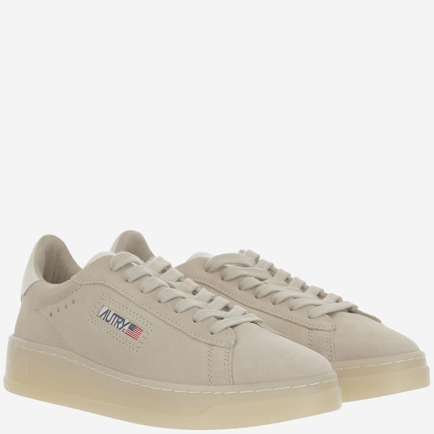 SNEAKERS DALLAS LOW IN PELLE ADLWUE10 SUEDELEATPAPYRUSMARSH AUTRY