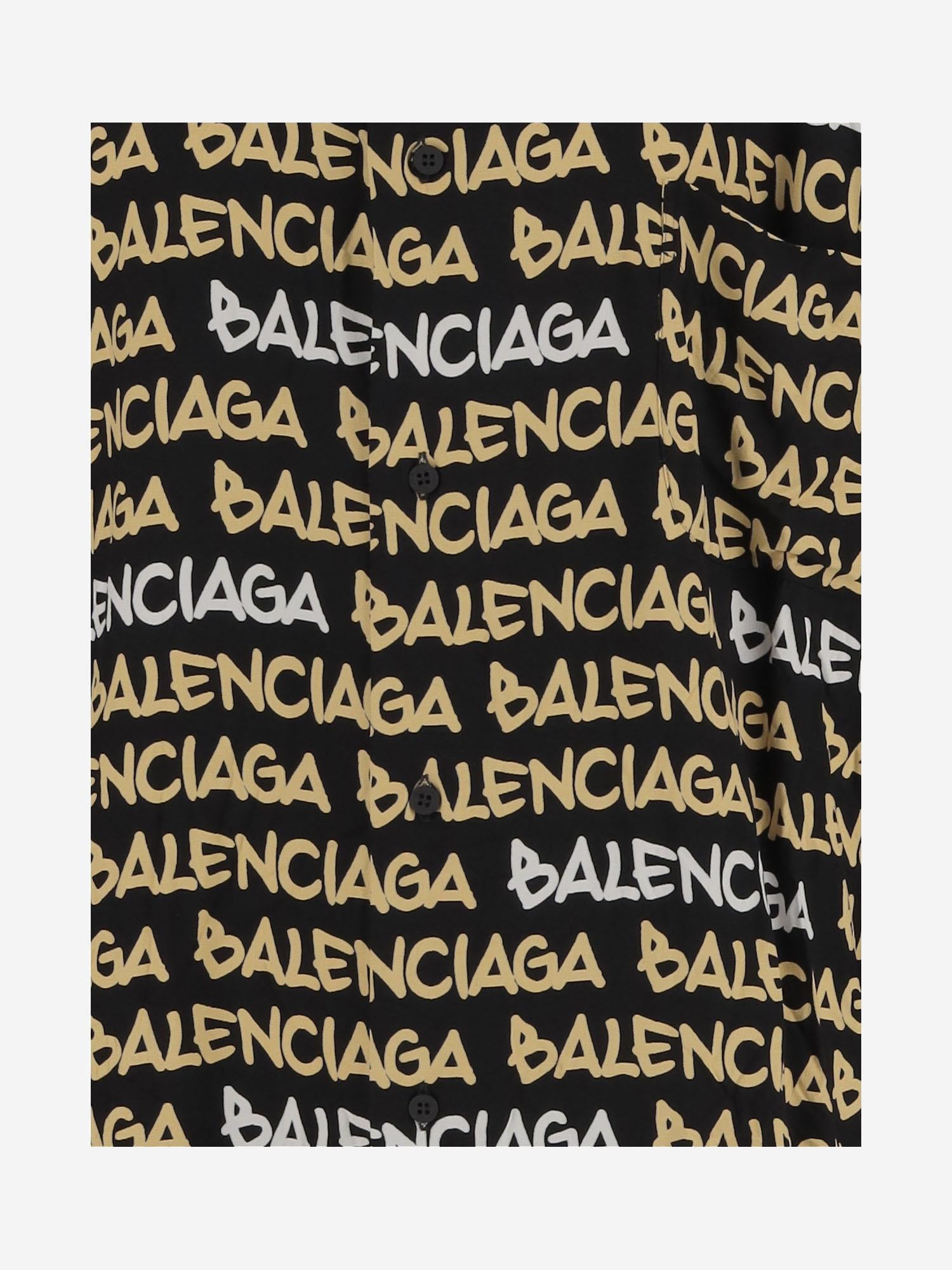 CAMICIA IN VISCOSA CON STAMPA 681812 TRLJ31094 BALENCIAGA