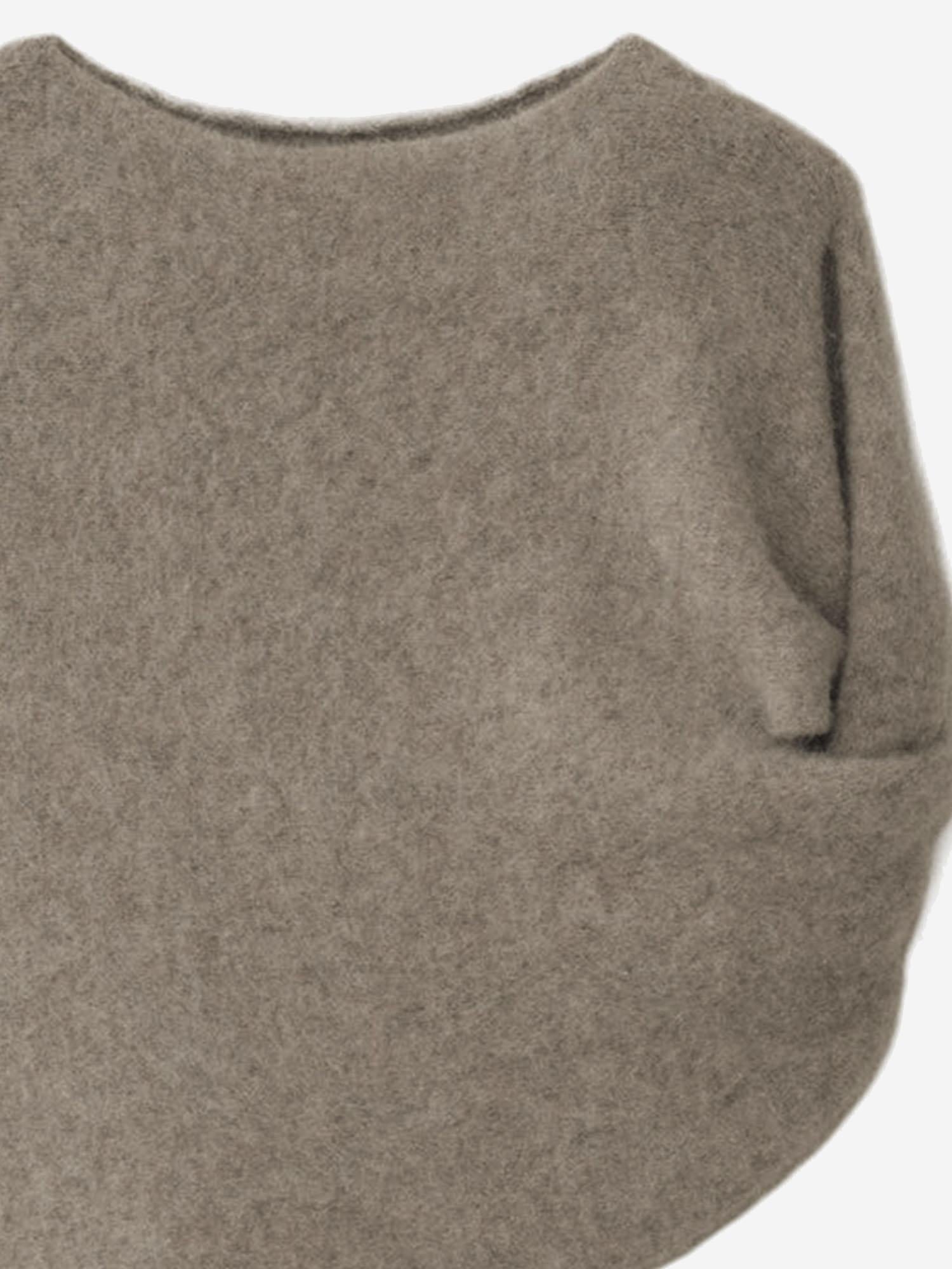 SCIALLE IN MISTO ALPACA CON SPALLA ANNODATA AW25A2574Y306 BURL LAUREN MANOOGIAN