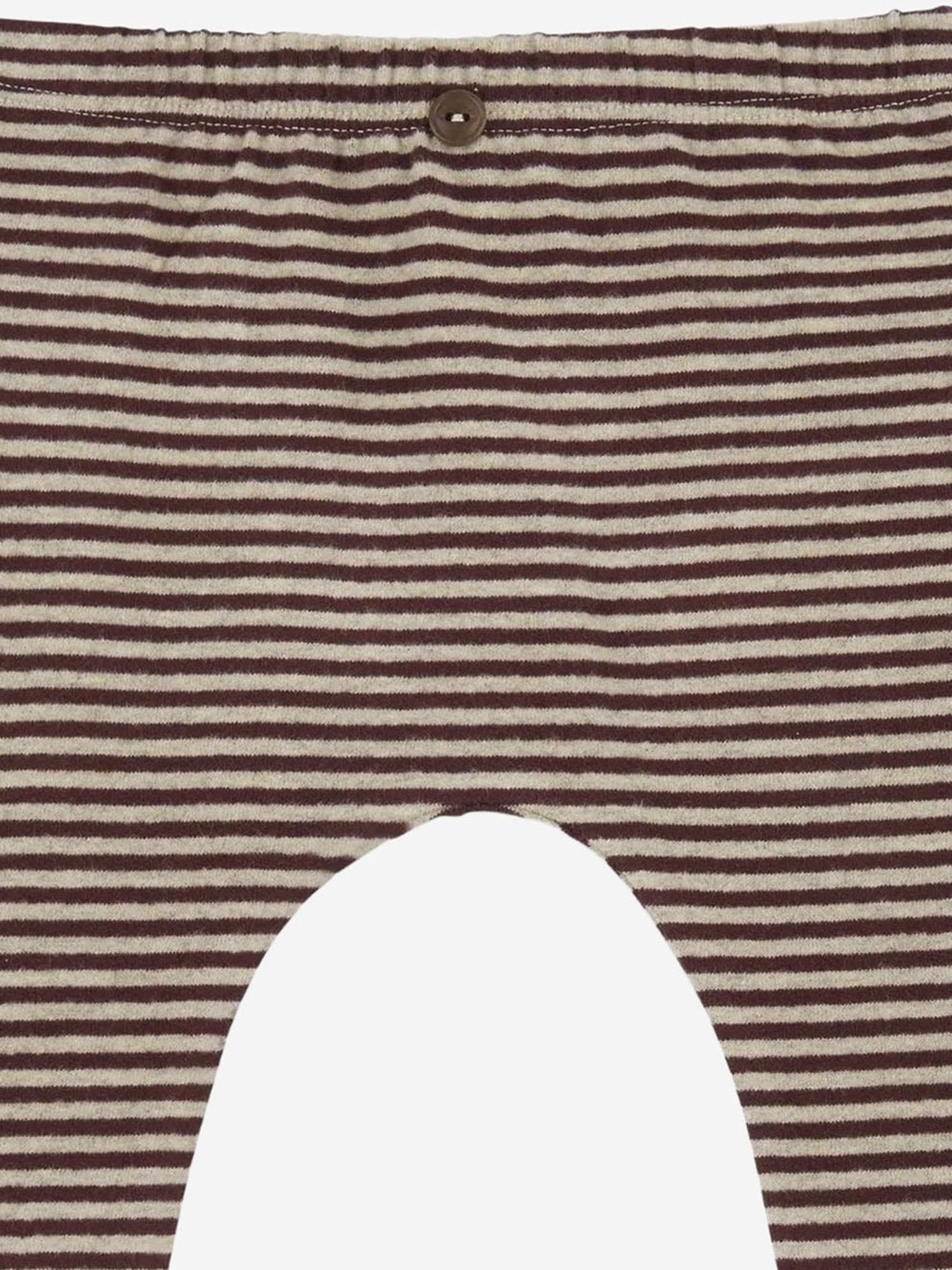 PANTALONI A RIGHE IN MISTO COTONE STRETCH 25W120 MELANZANA 1+ IN THE FAMILY KIDS