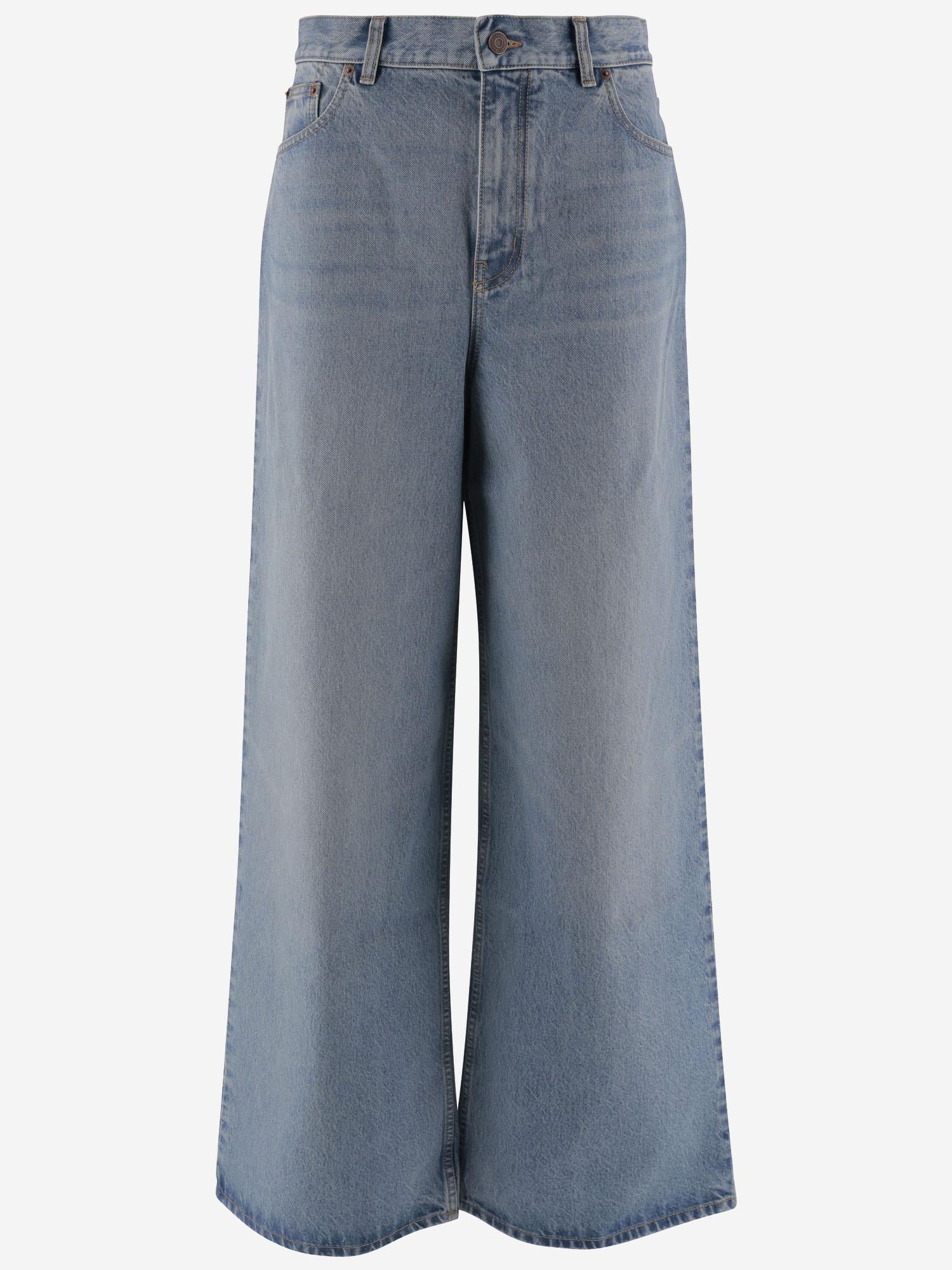 JEANS A GAMBA LARGA E VITA ALTA CH25UDP32253 44N CHLOE