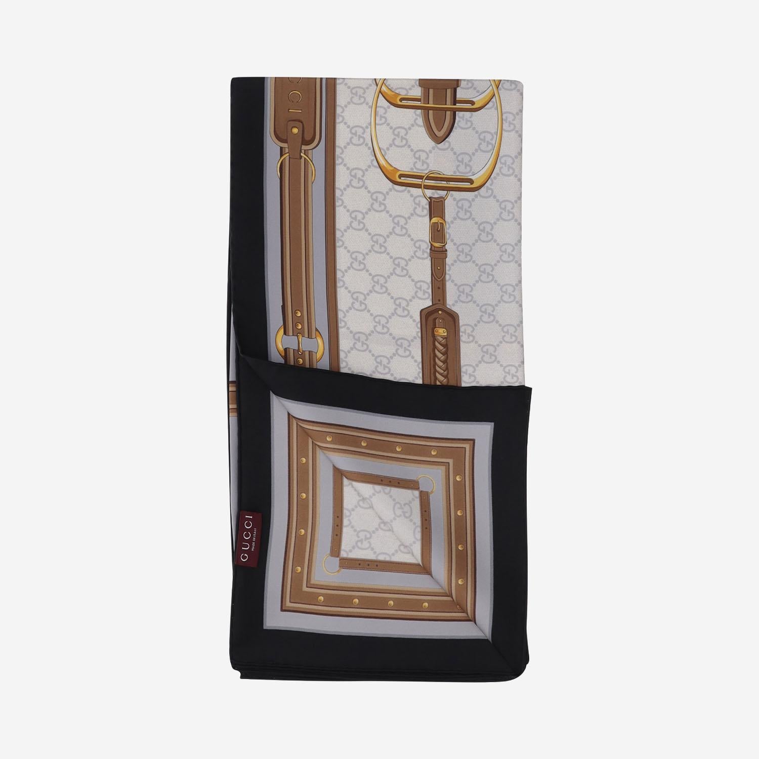 FOULARD IN SETA CON STAMPA 813625 3G0011278 GUCCI