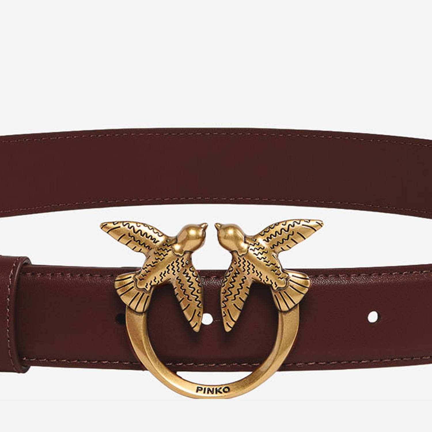 CINTURA IN PELLE CON LOGO 100125 A0F1L74Q PINKO