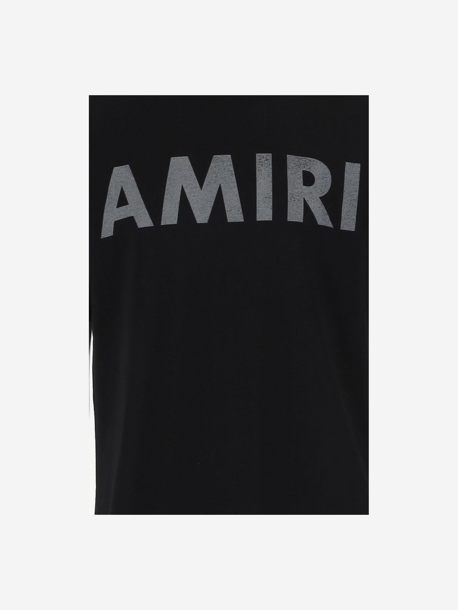 T-SHIRT IN COTONE CON LOGO AMJYTE 1214Black AMIRI