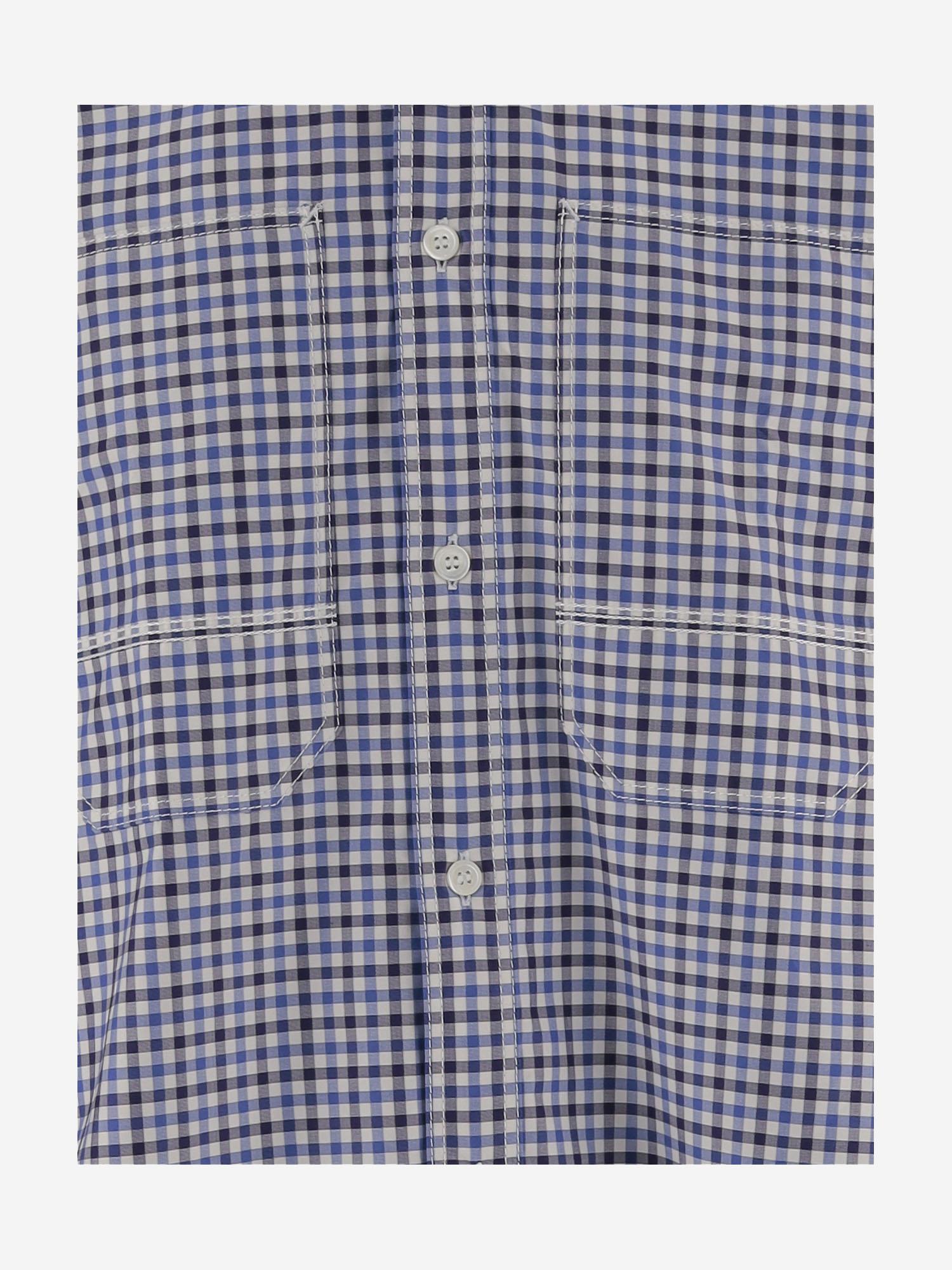 CAMICIA IN COTONE CON MOTIVO CHECK A CONTRASTO WPB013W25 1 JUNYA WATANABE